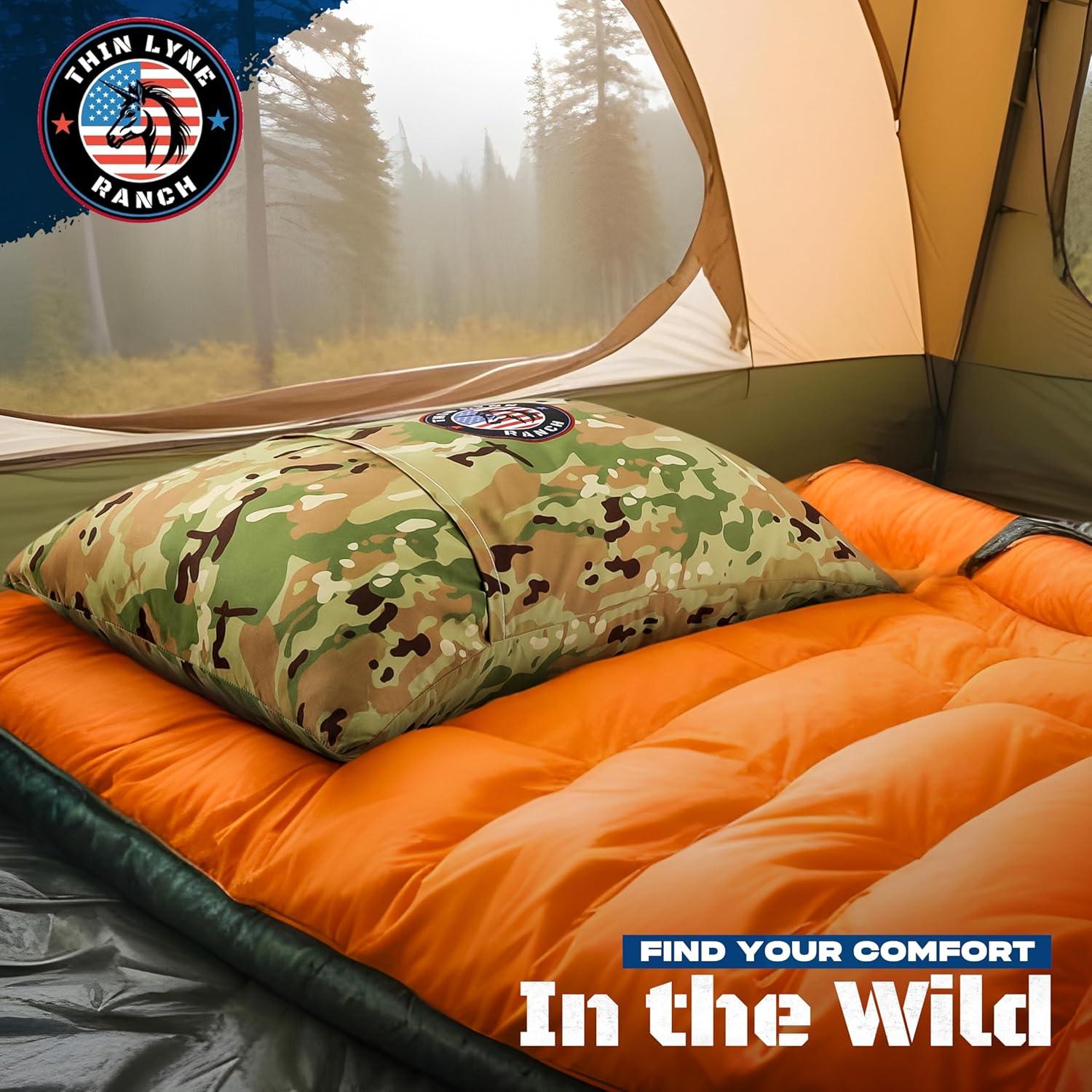 Almohada de Viaje ThinLyneRanch Camo DP Espuma Viscoelástica