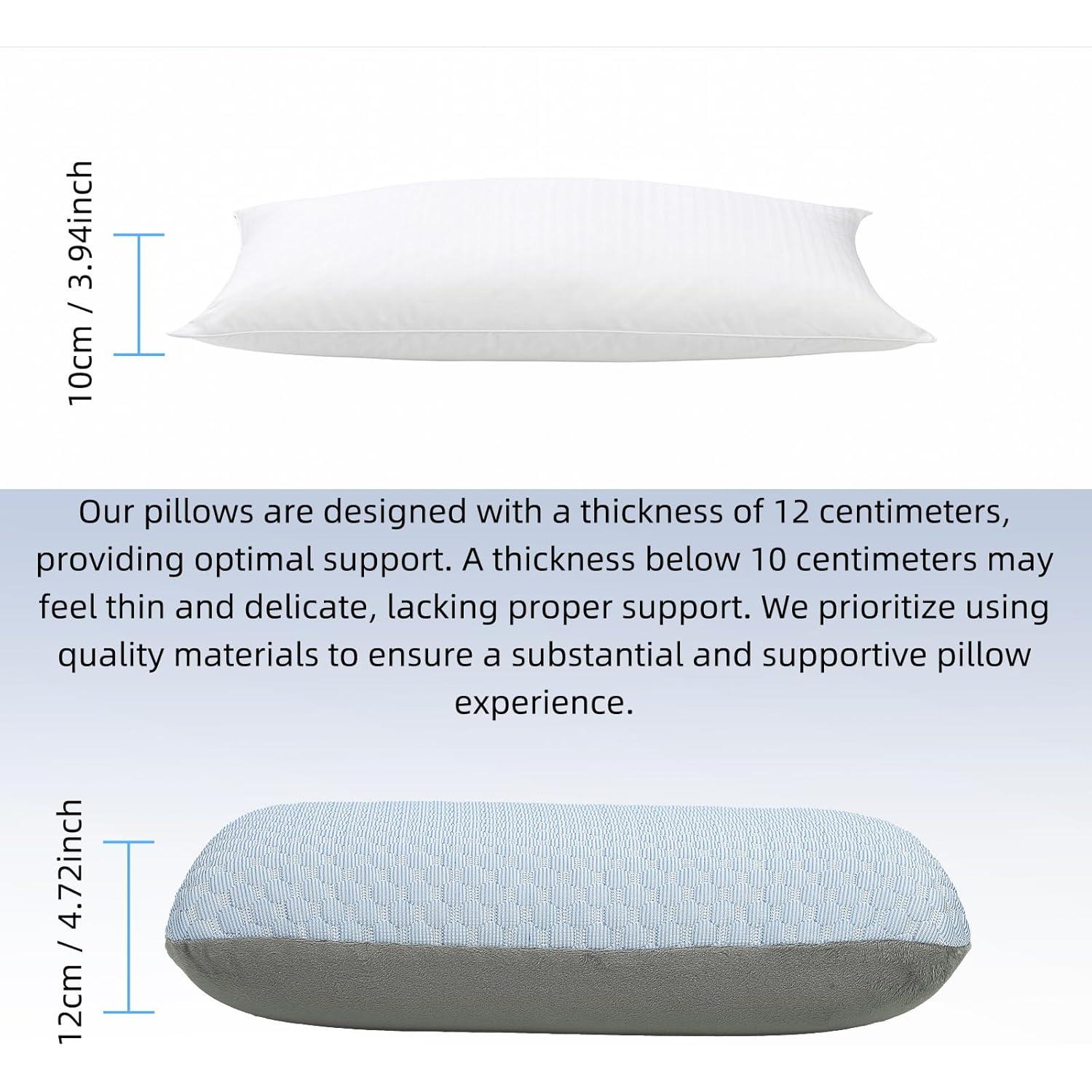 Almohada de Viaje Crisonky 4.1-F Espuma Viscoelástica 50x30x12cm