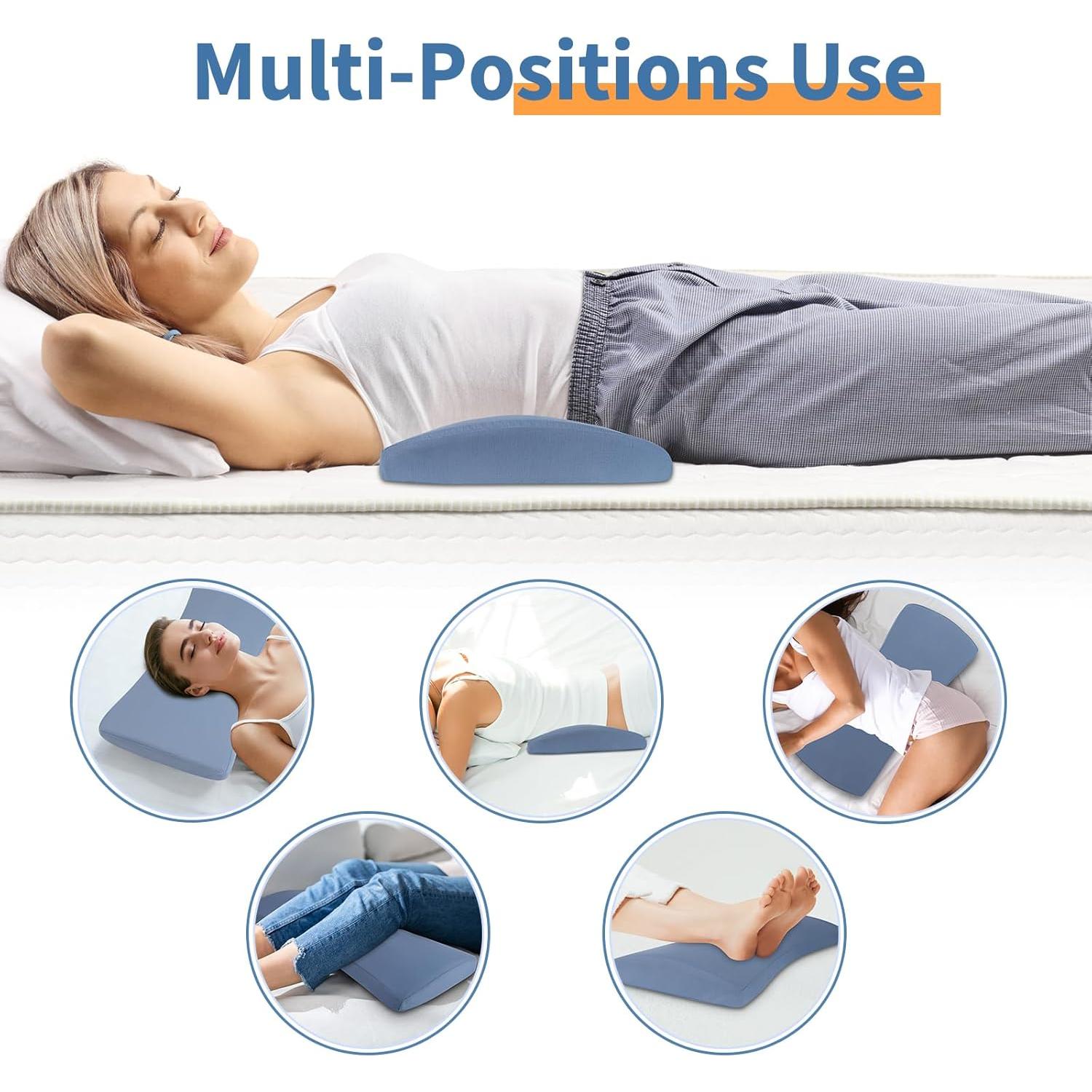 Almohada Lumbar Vamorry Espuma Viscoelástica 60x26 cm