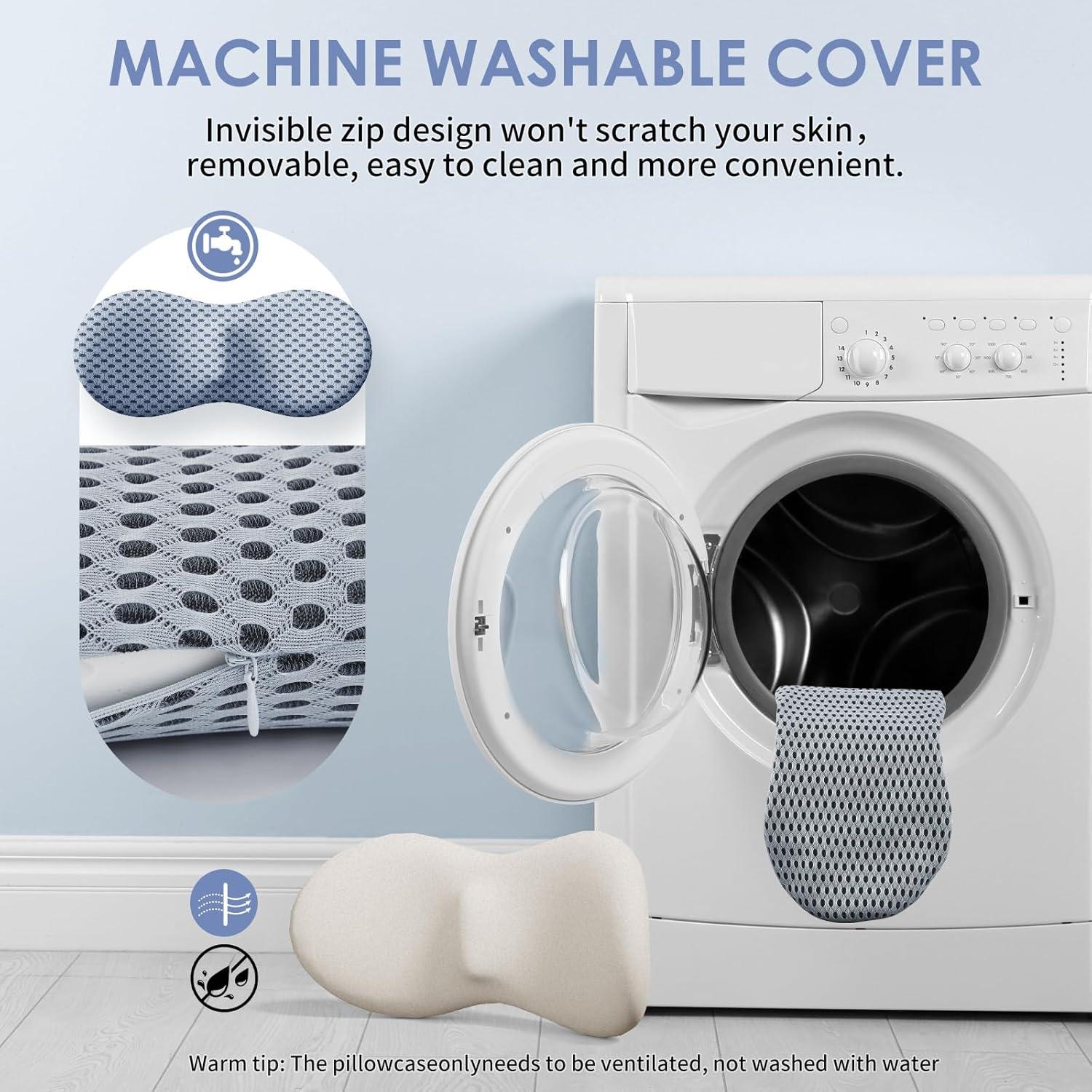 Almohada Lumbar Kasney de Espuma Viscoelástica - Gris