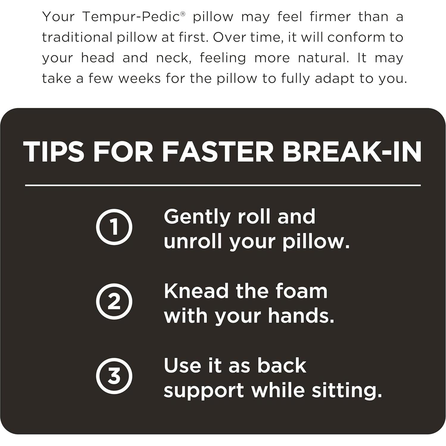 Almohada de viaje TEMPUR-Pedic para cuello, hipoalergénica