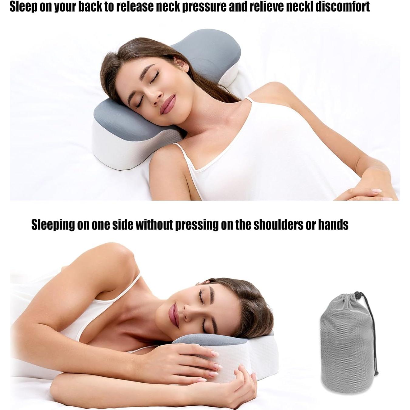 Almohada de Viaje Bespilow Ergonómica Espuma Viscoelástica