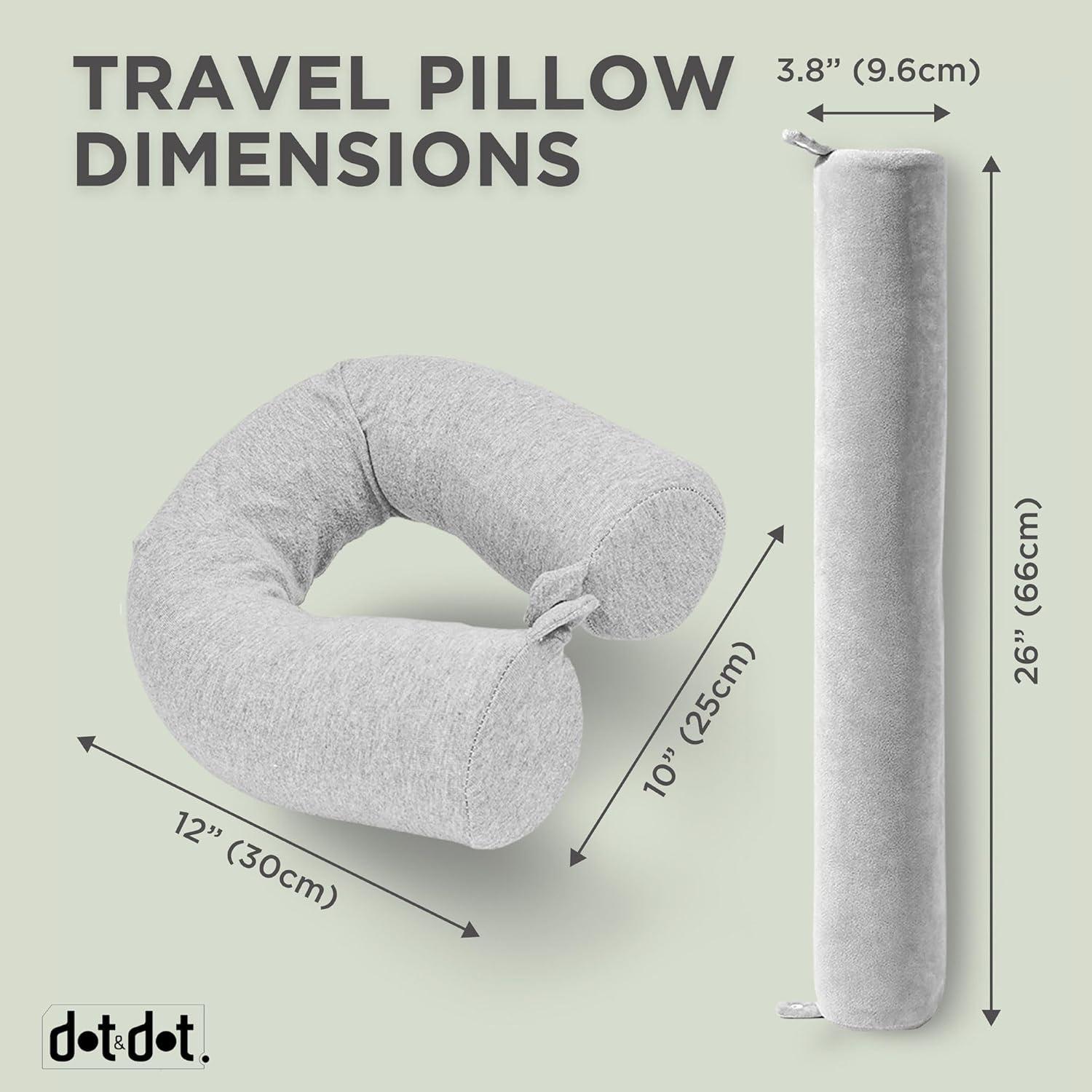 Almohada de Viaje Dot&Dot Espuma con Memoria Gris 66 cm
