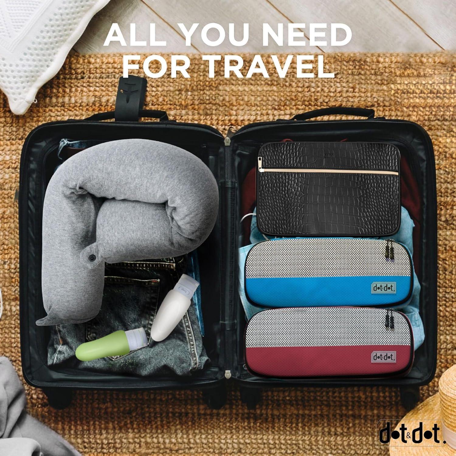 Almohada de Viaje Dot&Dot Espuma con Memoria Gris 66 cm