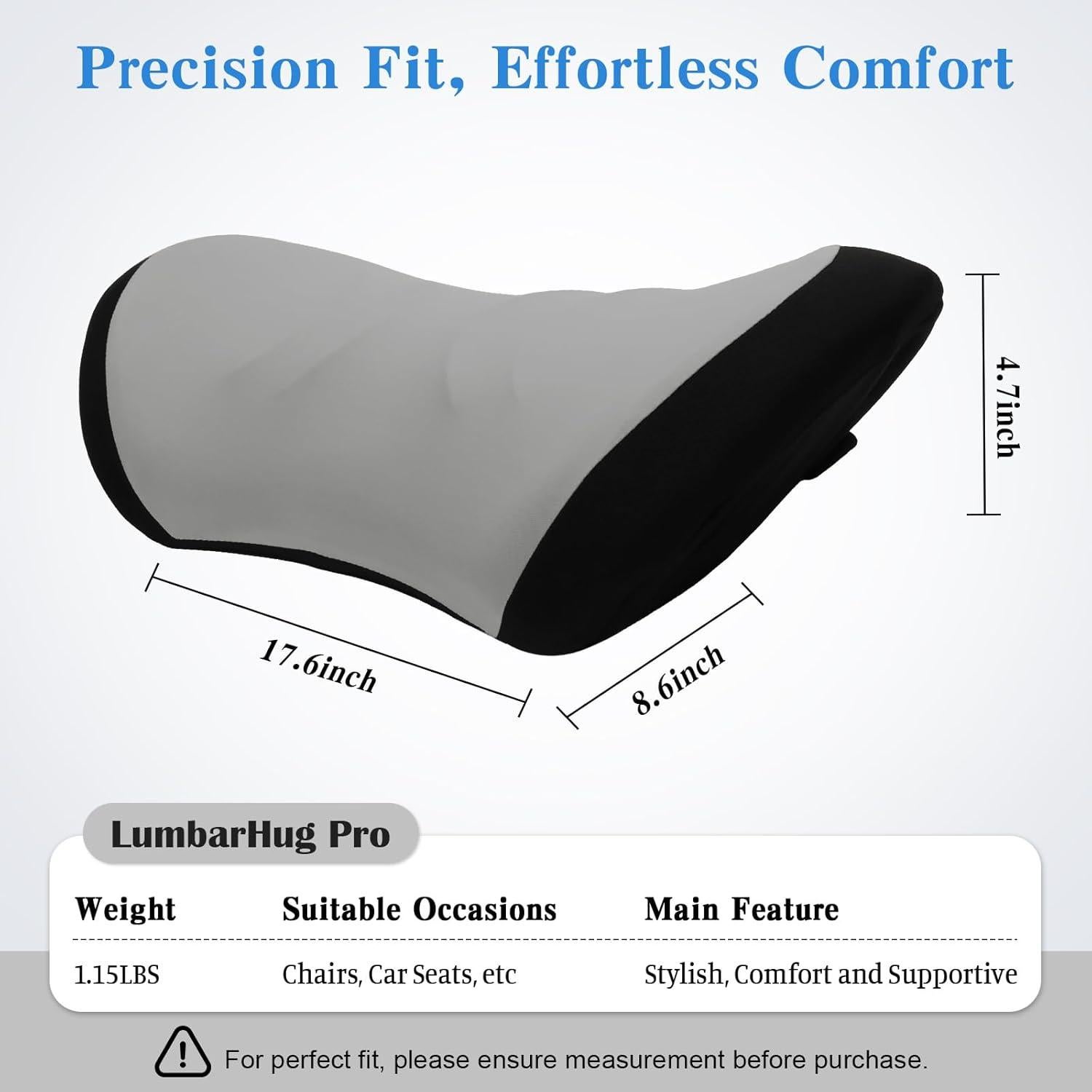 Almohada Lumbar Ergonómica Lekewn para Silla y Coche