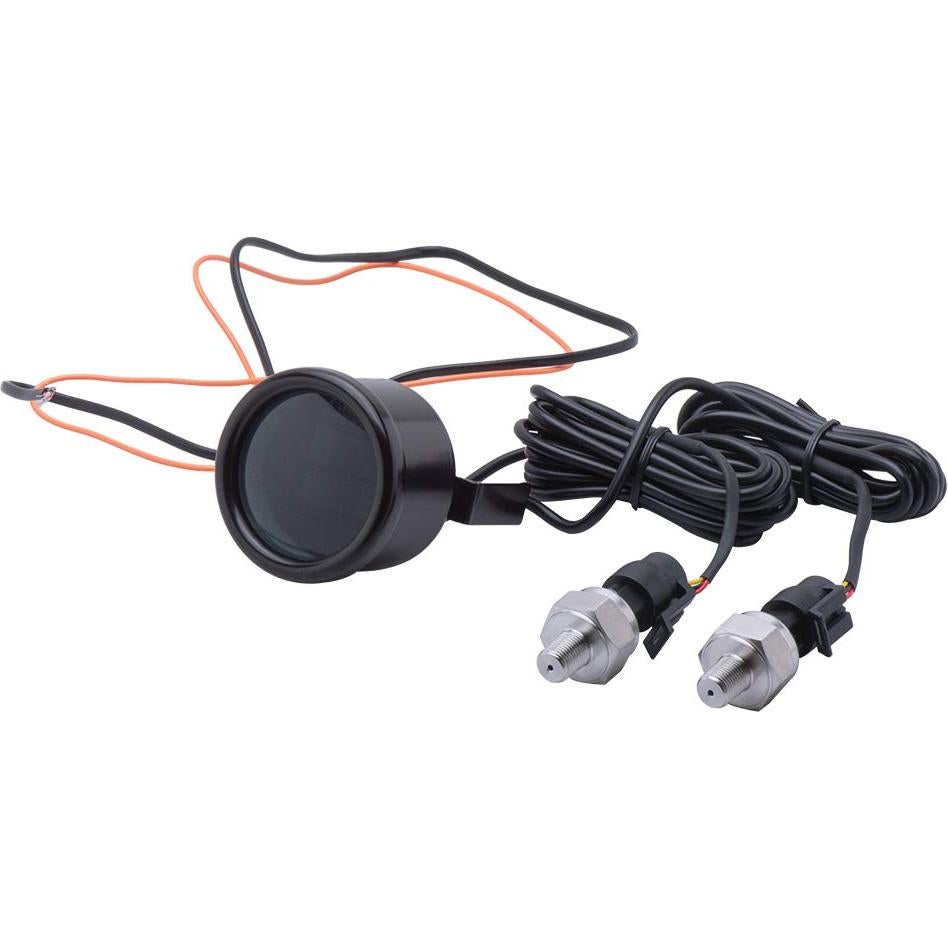 Manómetro Digital CNRAQR 52mm Doble Pantalla 0-15 Bar Rojo