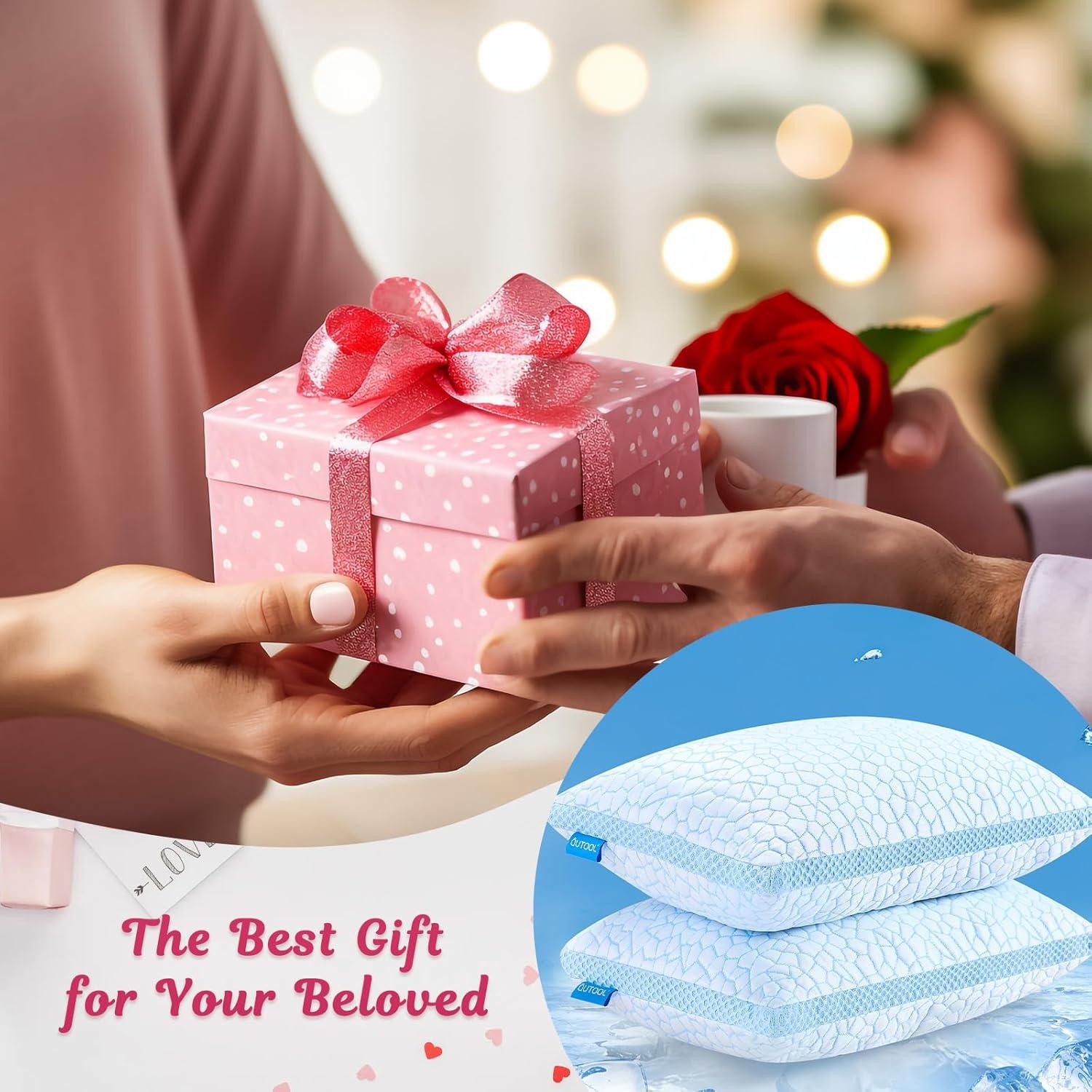 Almohada Enfriamiento QUTOOL Doble Cara Queen Set 2