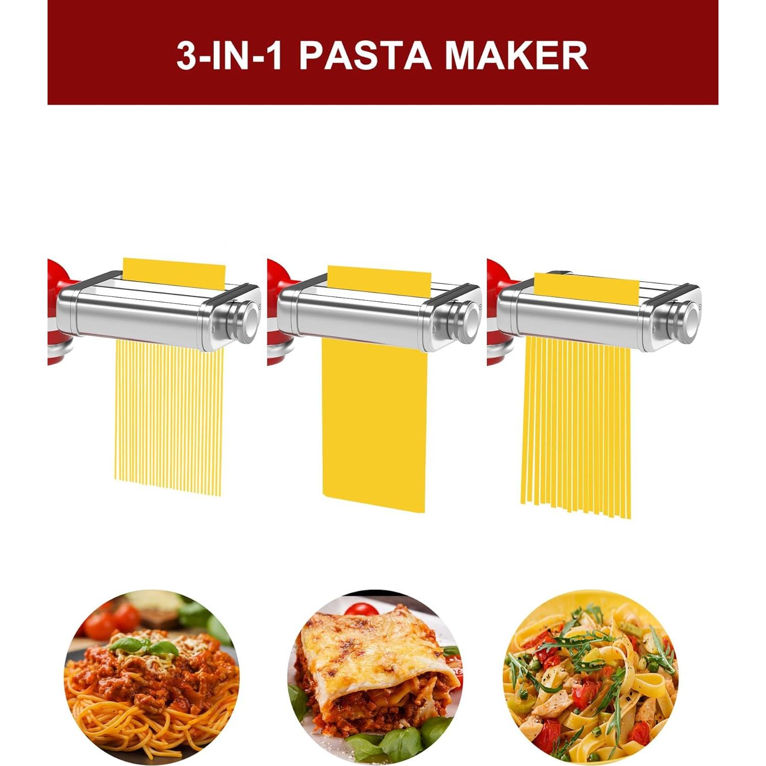 Accesorio de Pasta 3 en 1 NEWSETS para Mezclador KitchenAid