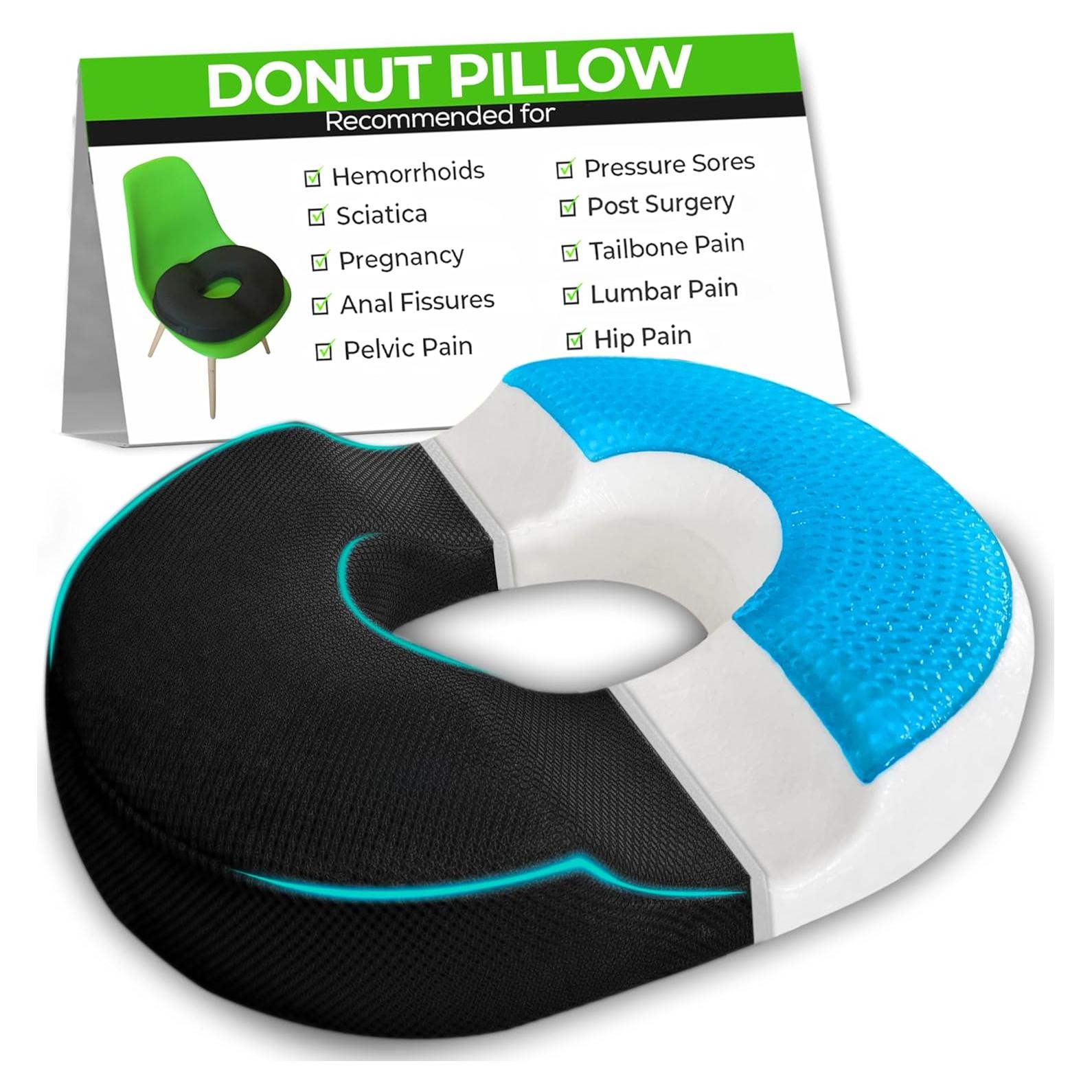 Almohada de Gel Viscoelástica AnboCare para Dolor de Cola 41.4x33.5cm