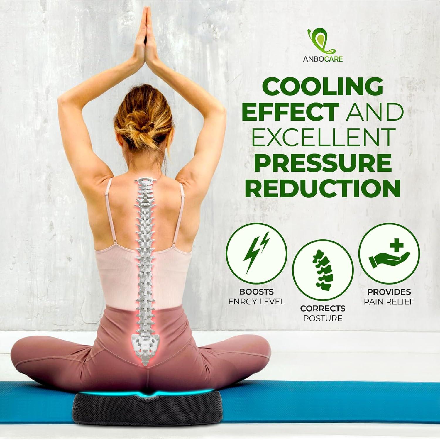 Almohada de Gel Viscoelástica AnboCare para Dolor de Cola 41.4x33.5cm