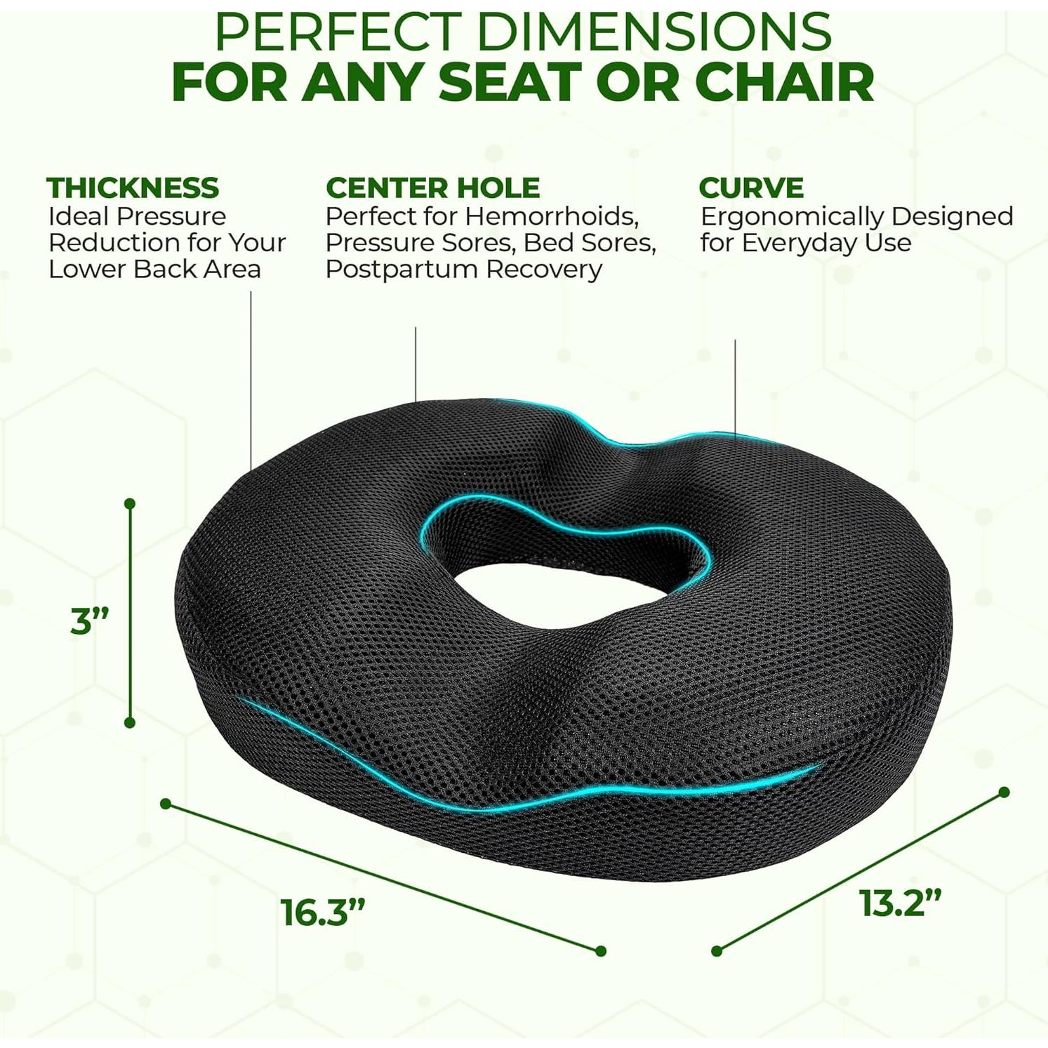 Almohada de Gel Viscoelástica AnboCare para Dolor de Cola 41.4x33.5cm