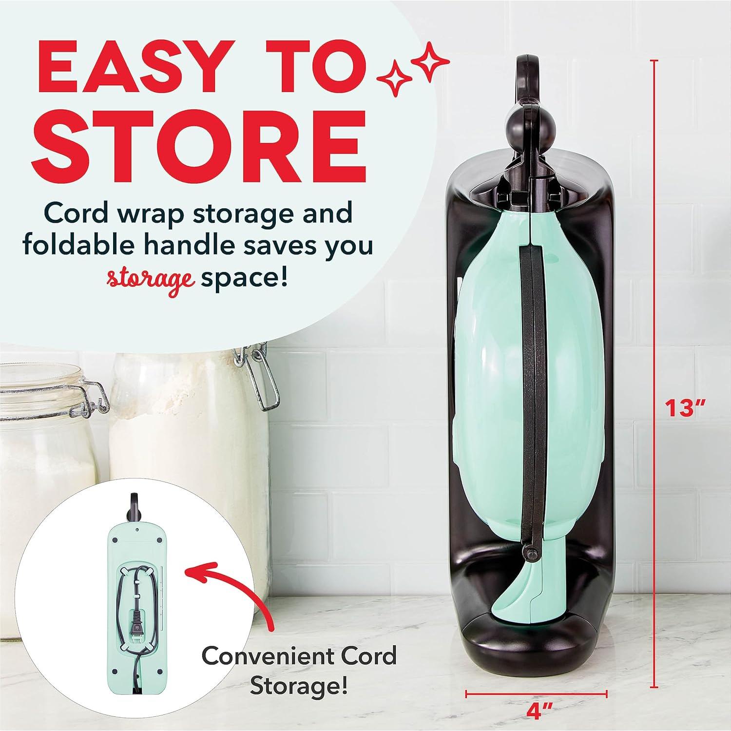 Máquina de Waffles Belgas DASH Aqua 16.5 cm Antiadherente