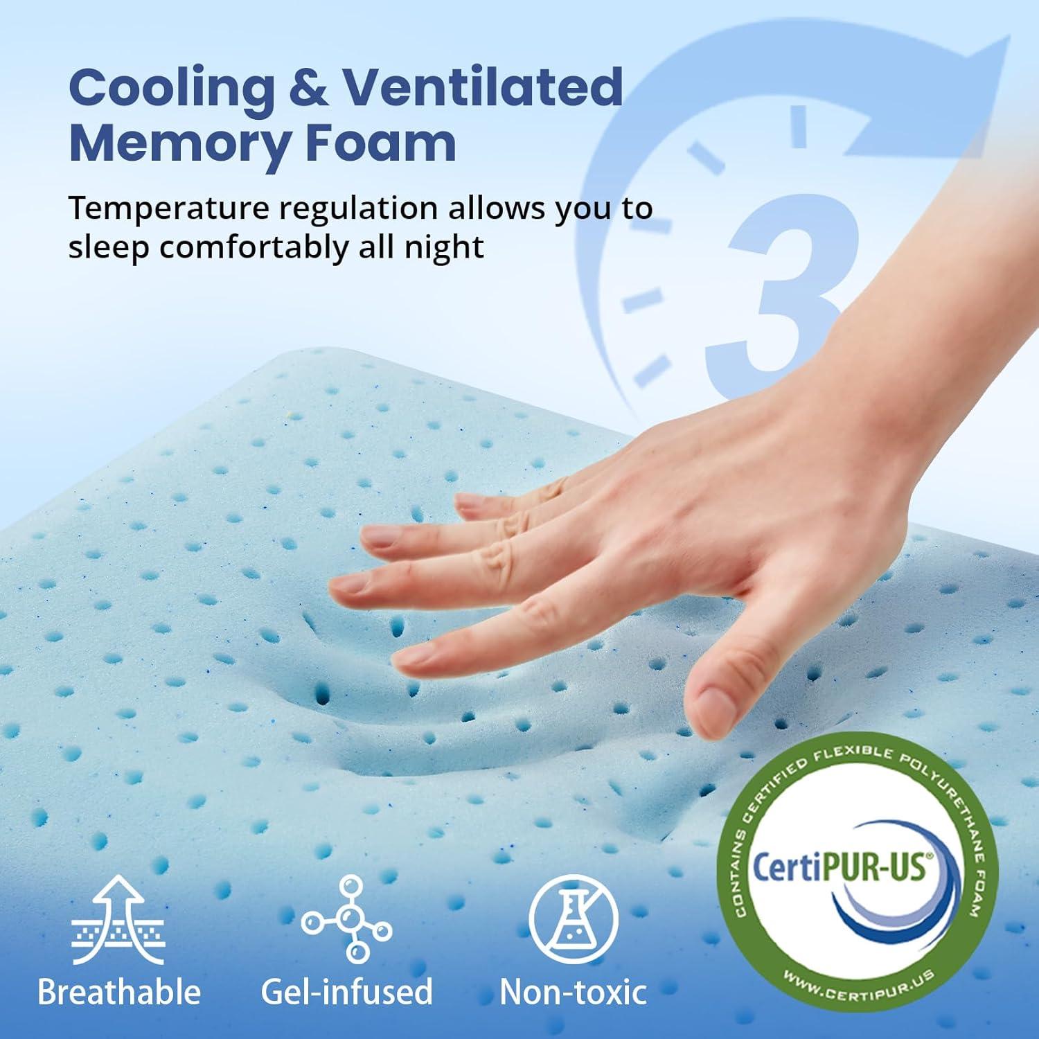 Almohada Viscoelástica Fulocean Estándar con Gel Refrigerante