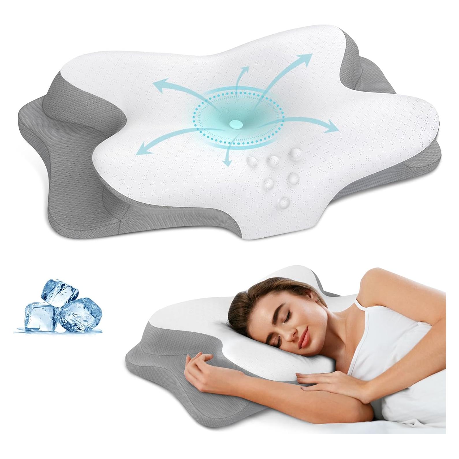 Almohada Cervical HAMYODO Espuma Viscoelástica 64x36 cm