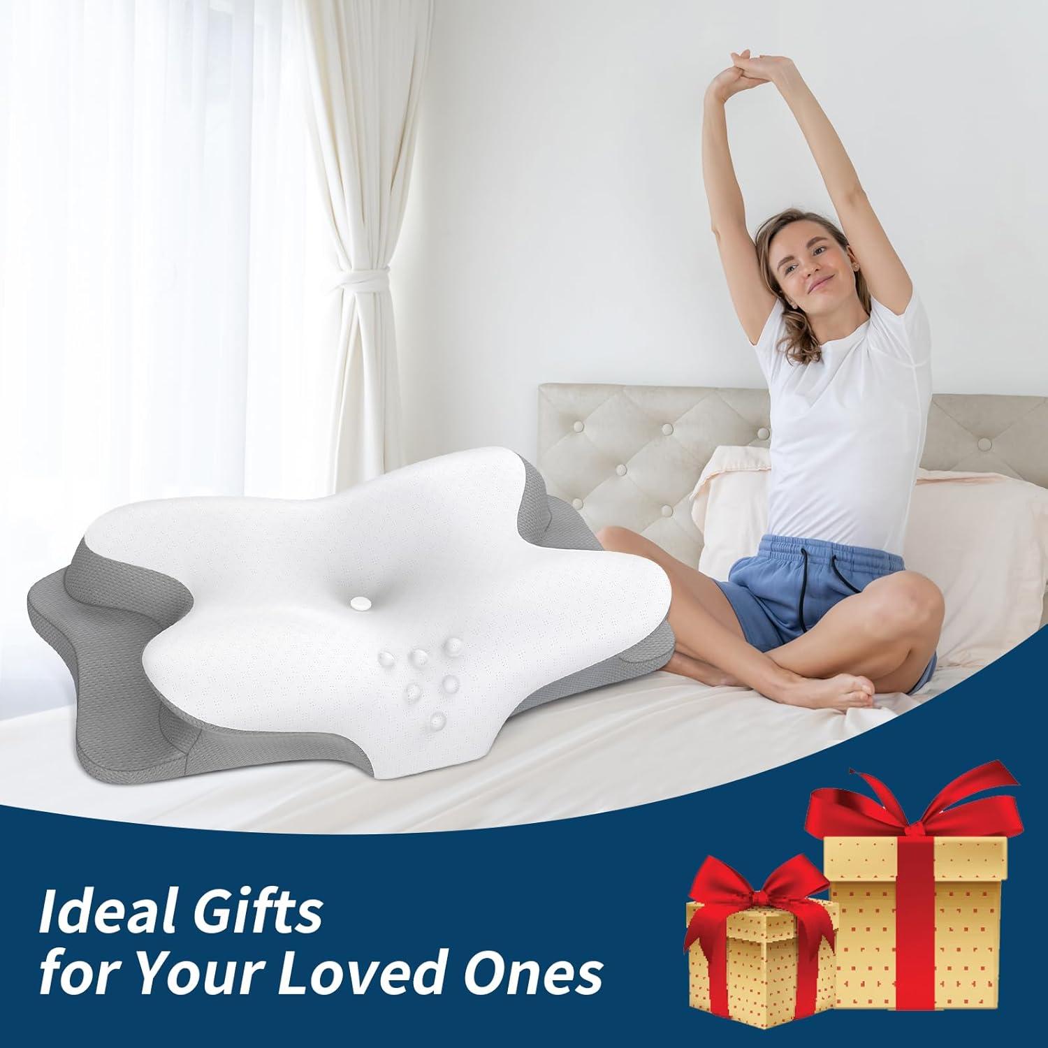 Almohada Cervical HAMYODO Espuma Viscoelástica 64x36 cm