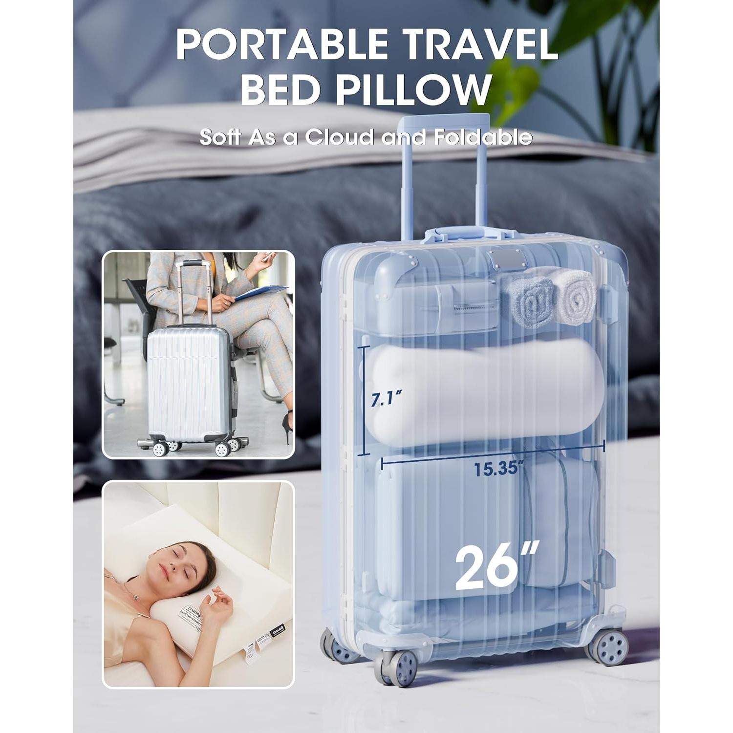 Juego de 2 almohadas viscoelásticas Cooloo8 tamaño queen