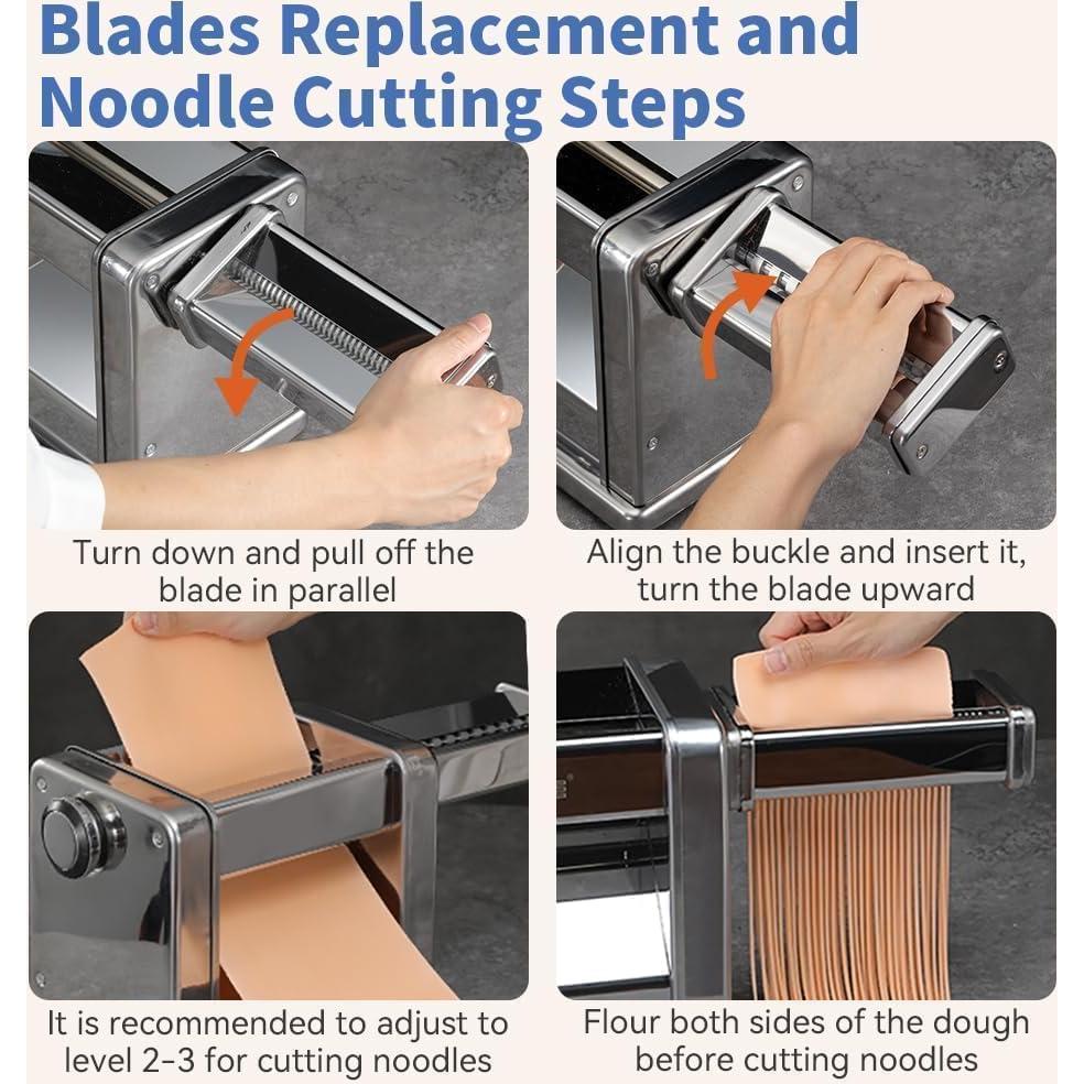 Máquina de Pasta Eléctrica Maxceysen MD150-II Acero Inoxidable