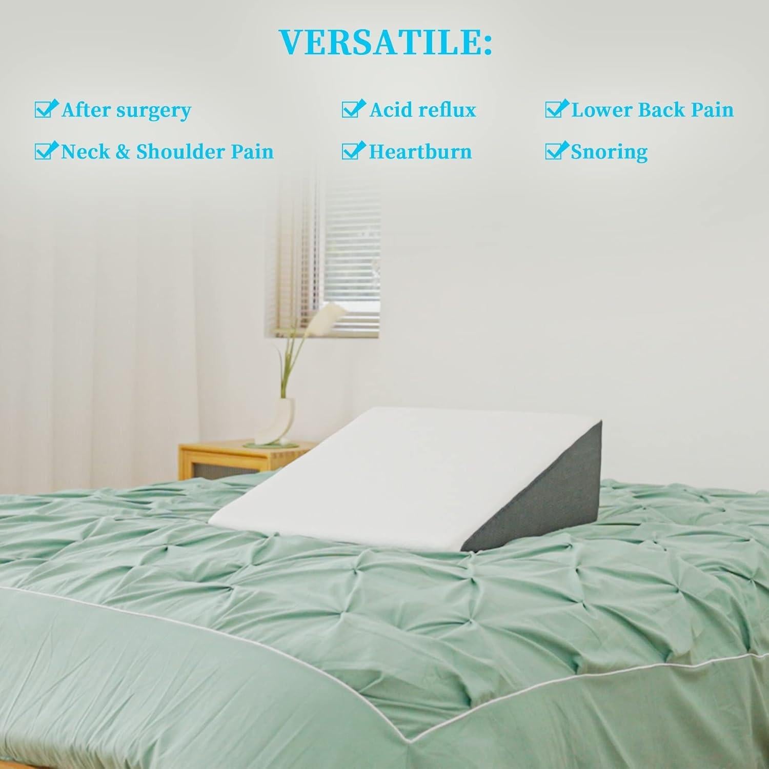 Cojín en forma de cuña Touchutopia 60x60 cm Espuma Viscoelástica