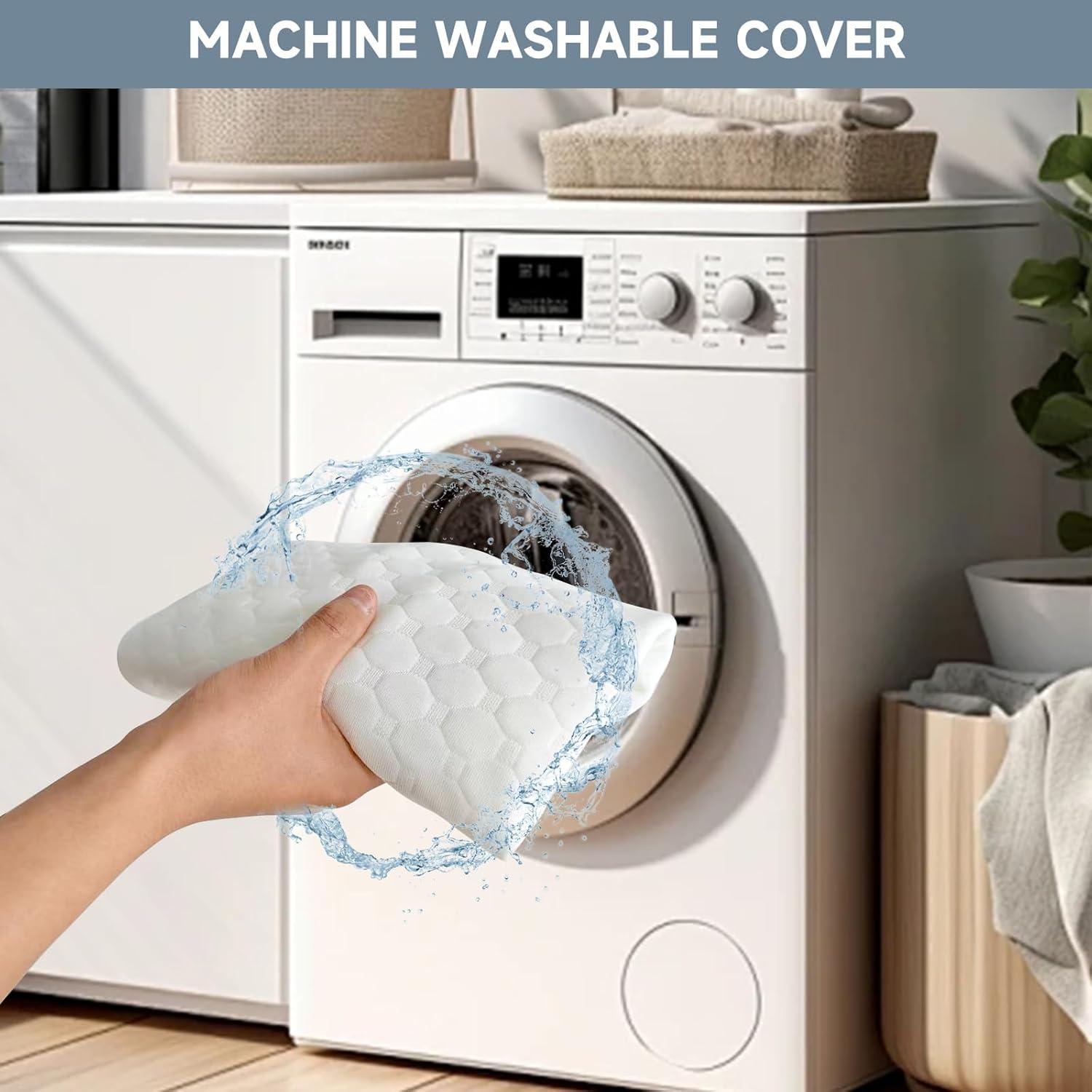 Cojín en Cuña SJEUQOP Ajustable 11.4-30.5 cm Espuma de Memoria