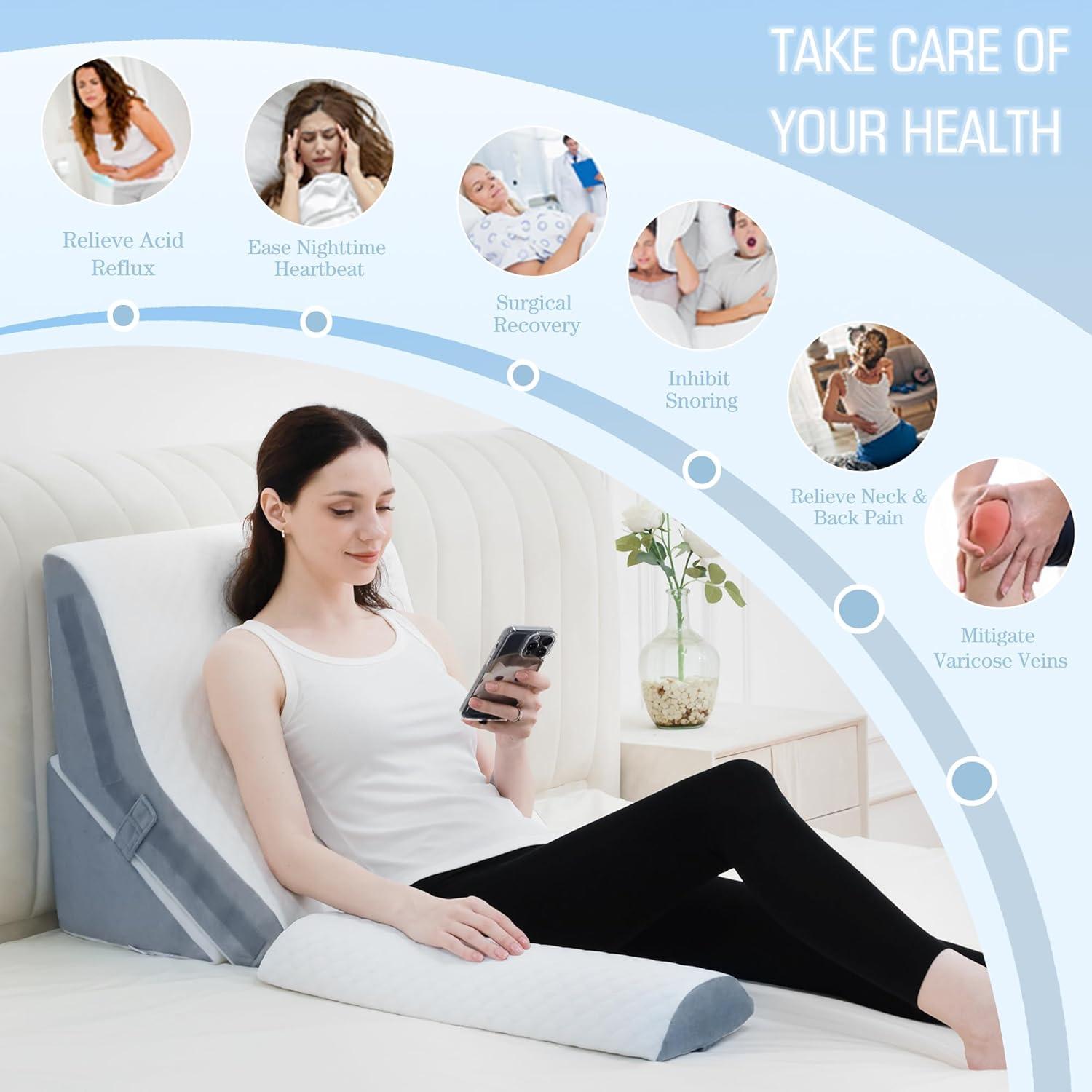 Almohada en Cuña Foamalusion 3 Piezas Ajustable 60 cm