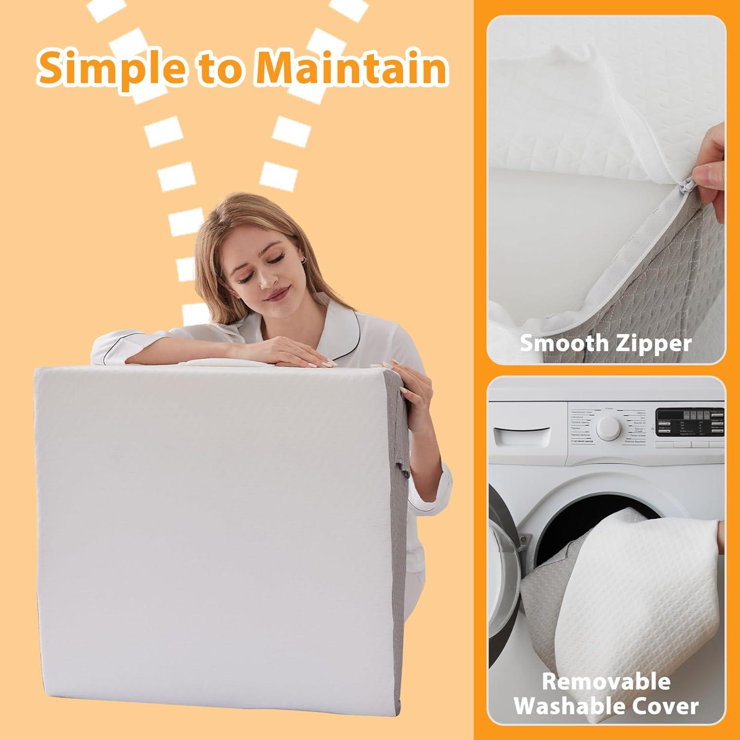 Cojín en Cuña Ruqmuis 25,4 cm Espuma Viscoelástica Blanco