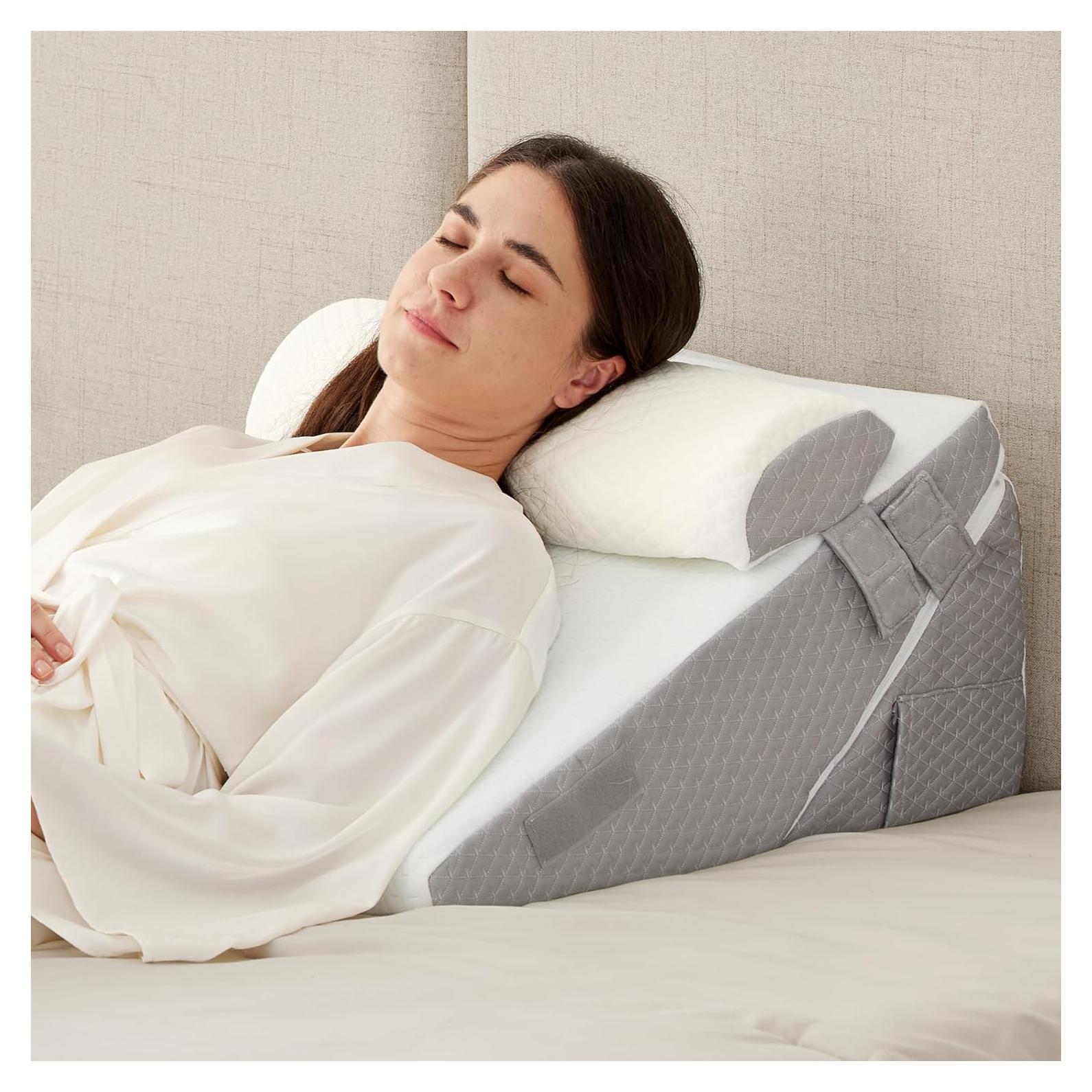 Juego de Almohadas en Cuña Ruqmuis 3 Piezas Ajustable