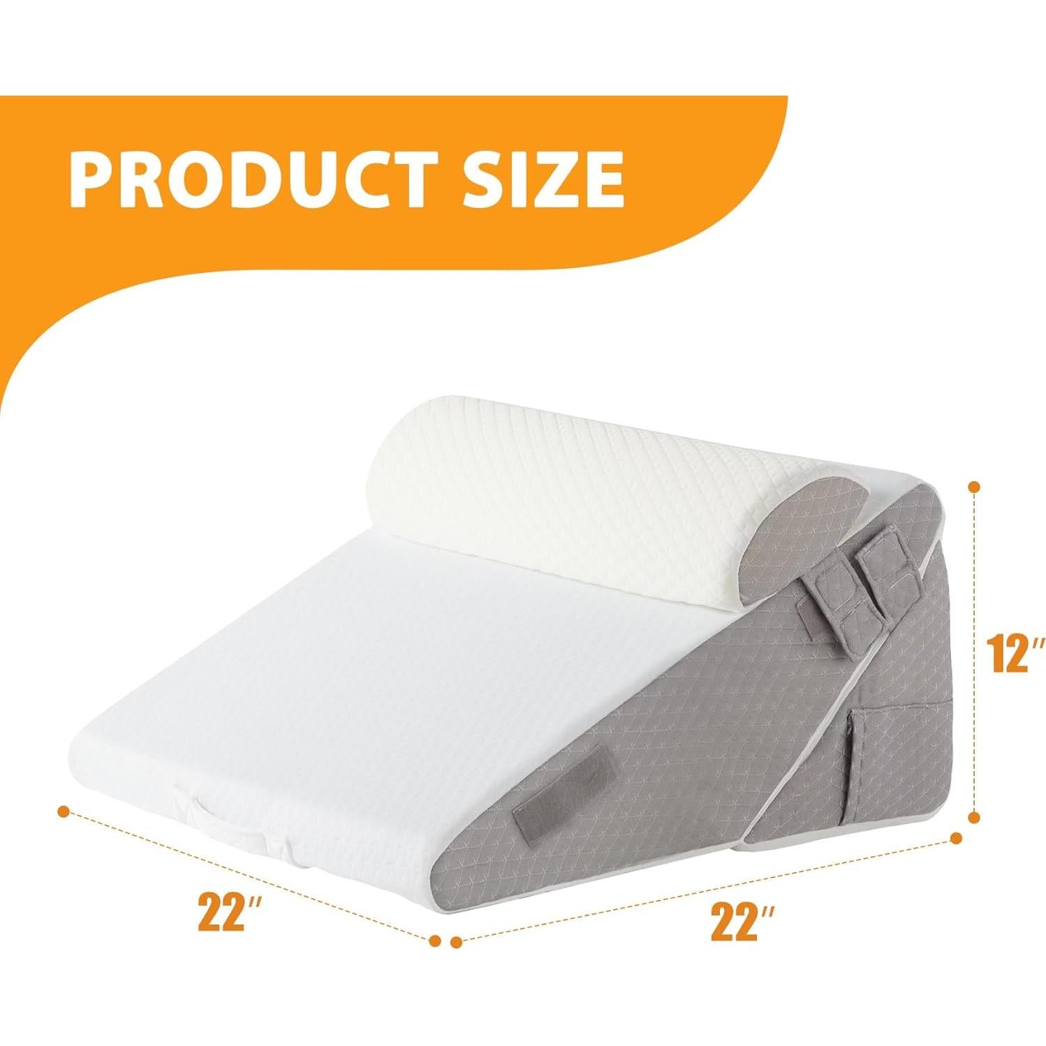 Juego de Almohadas en Cuña Ruqmuis 3 Piezas Ajustable