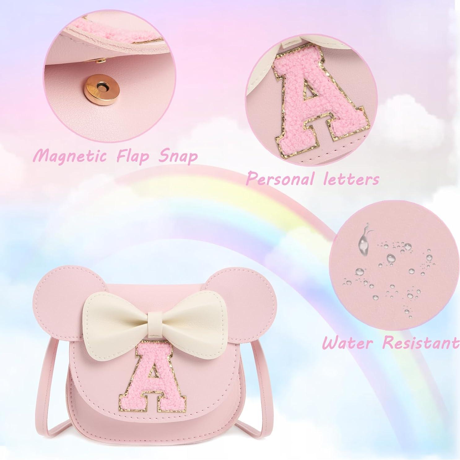 Bolso Cruzado para Niñas Rosa A con Lazo y Gafas