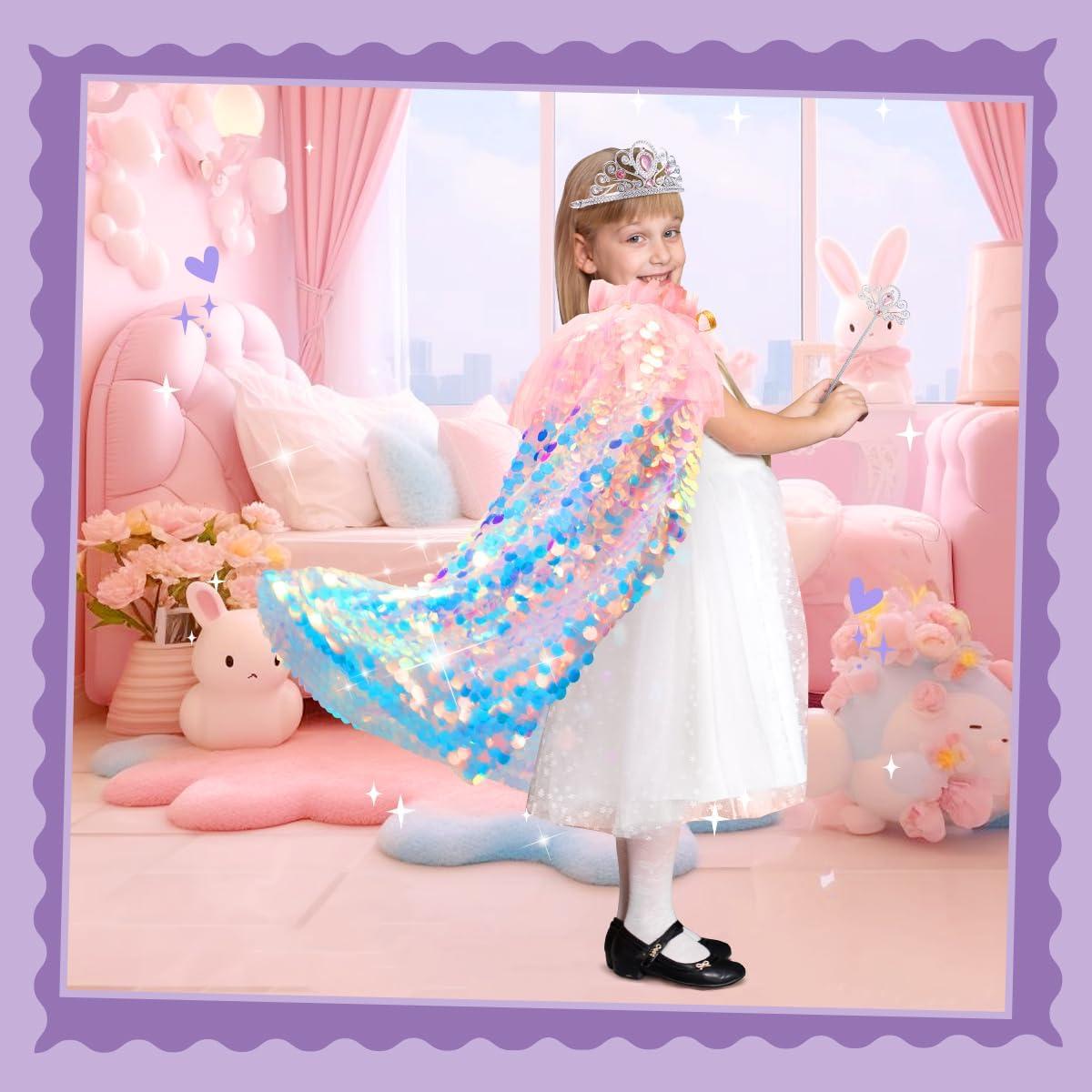 Disfraz de Princesa Meland para Niñas 3-8 Años 11 Piezas