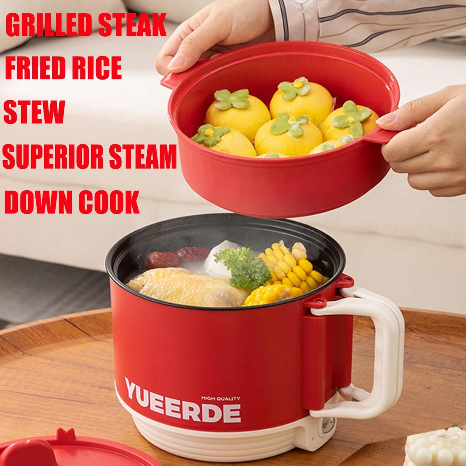 Olla Eléctrica RUNCIN Mini 1.5L 600W Antiadherente