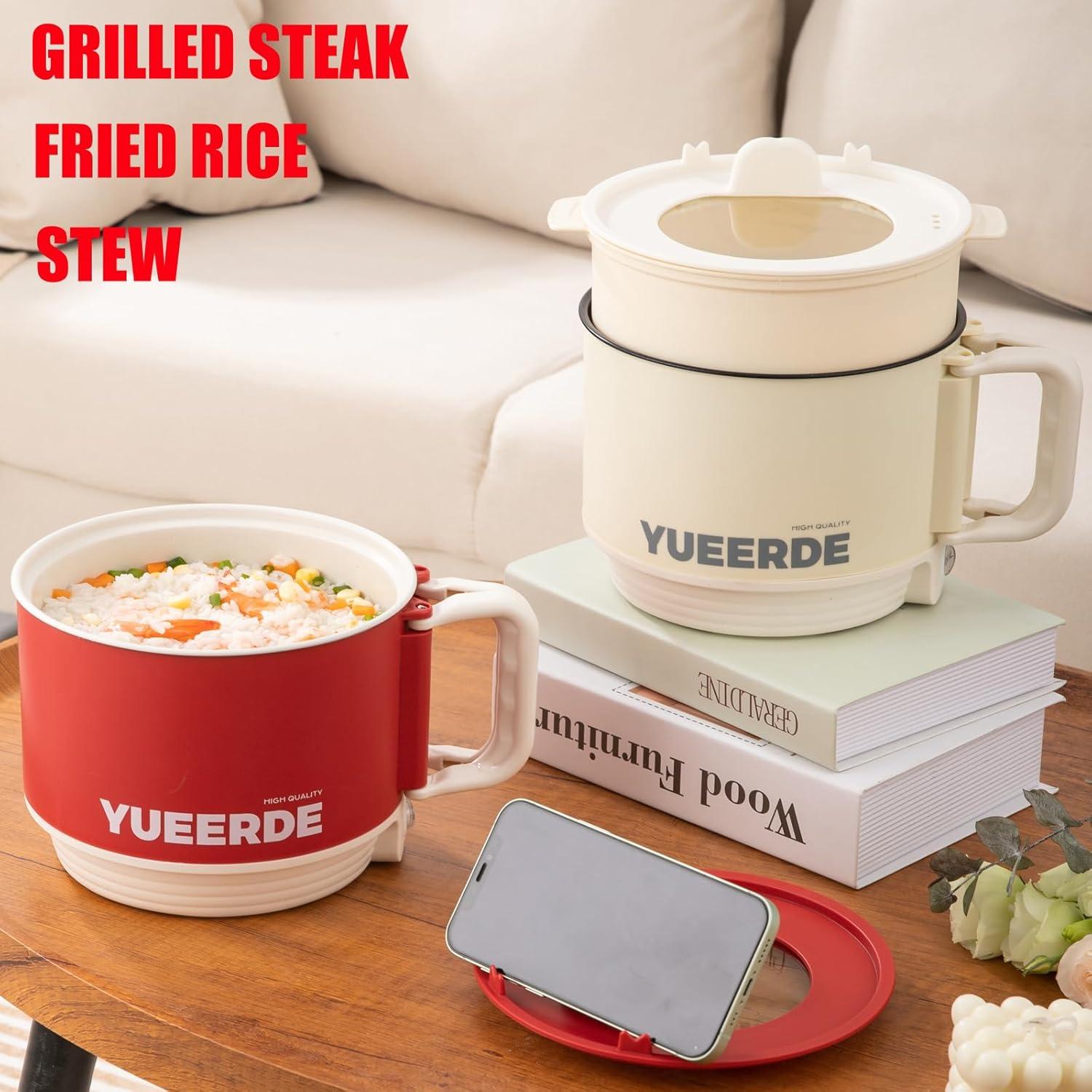 Olla Eléctrica RUNCIN Mini 1.5L 600W Antiadherente