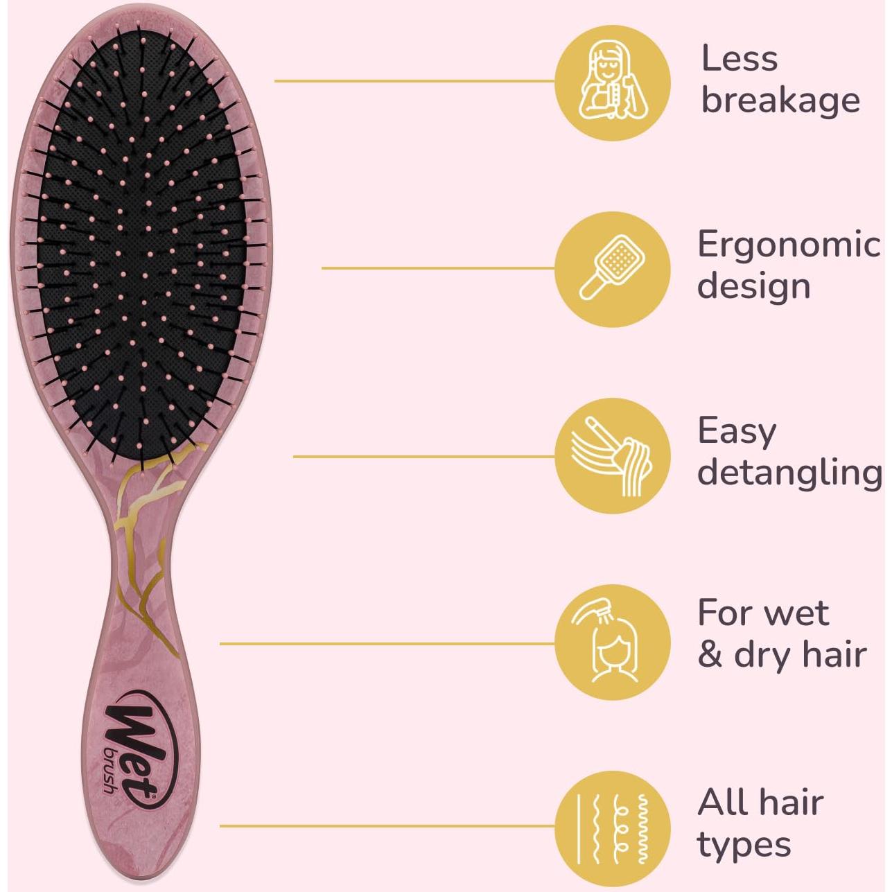 Cepillo Desenredante Wet Brush Belle Cerdas IntelliFlex 1 Unidad