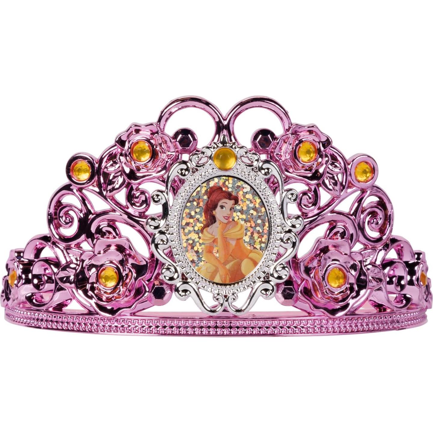 Conjunto Disfraz Princesa Disney Belle Tiara Zapatos Varita