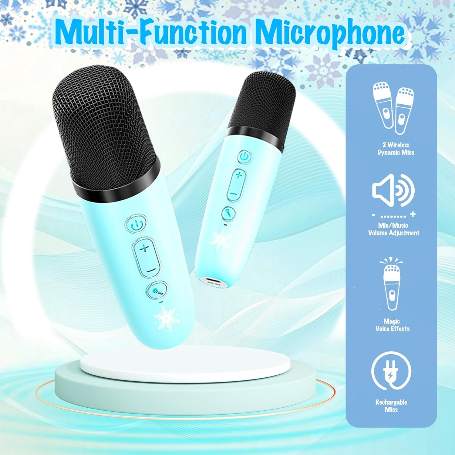 Máquina de Karaoke para Niñas P2 con 2 Micrófonos Inalámbricos