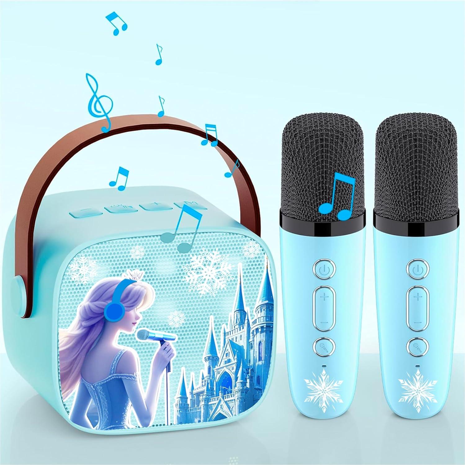 Máquina de Karaoke para Niñas P2 con 2 Micrófonos Inalámbricos