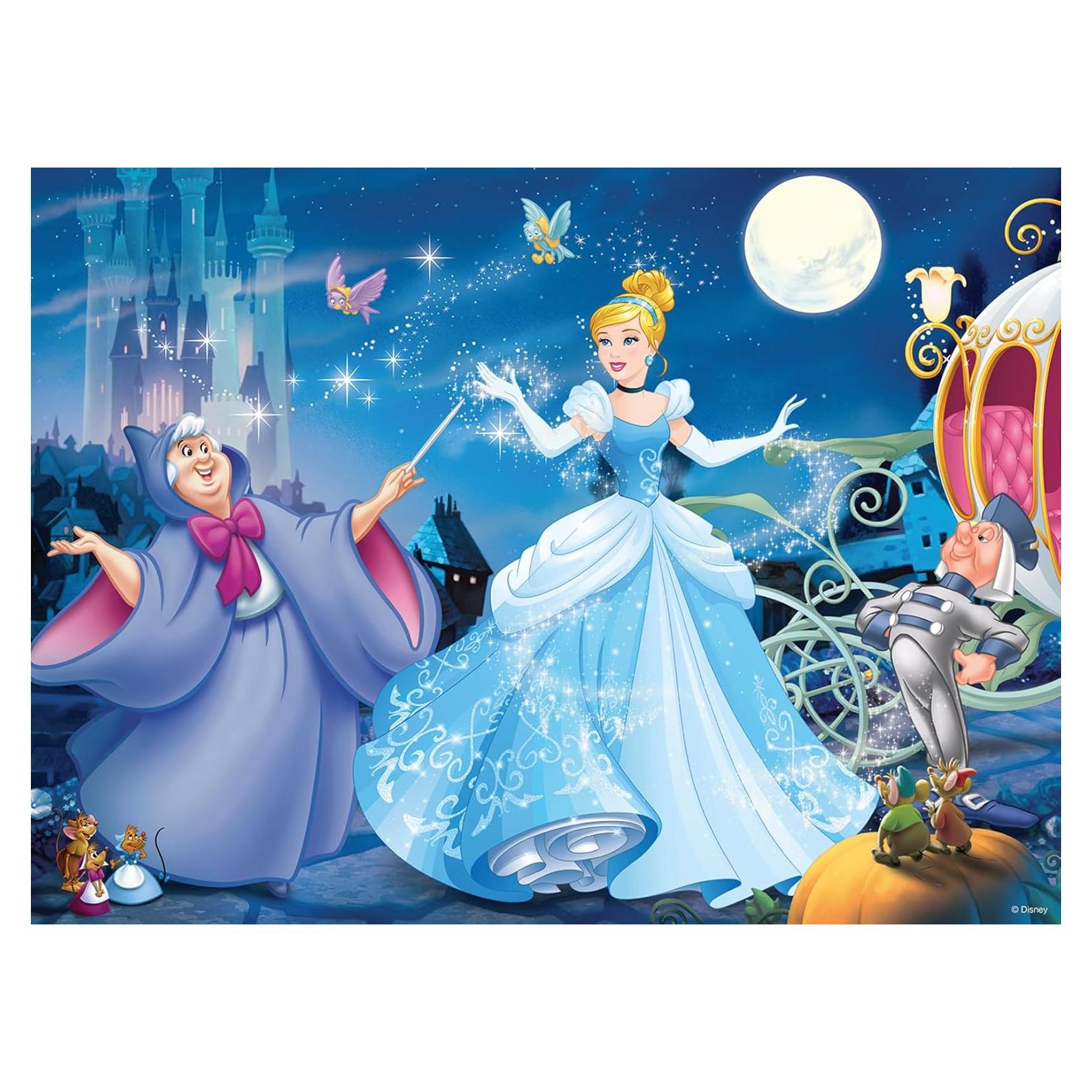 Rompecabezas Cenicienta Disney Ravensburger 100 Piezas Ecológico