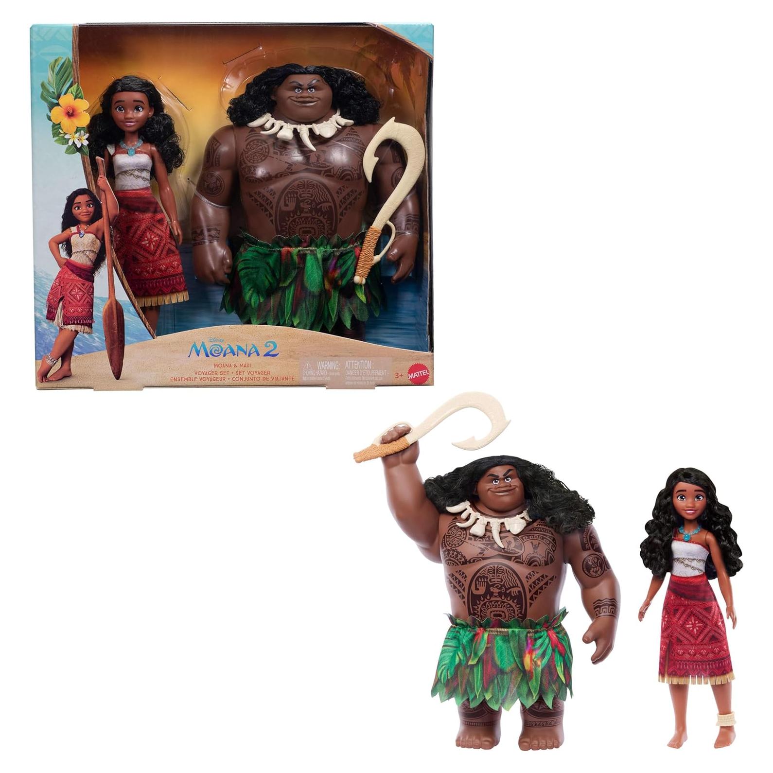 Set de Muñecas Moana y Maui Mattel 27.94 cm