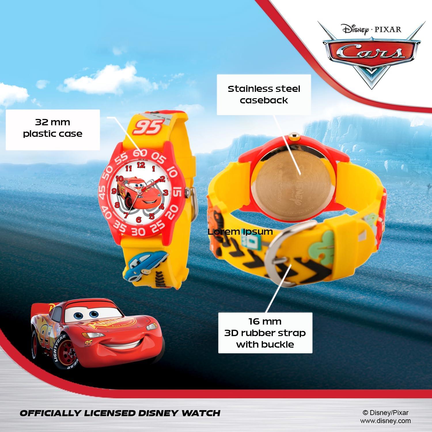 Reloj analógico Lightning McQueen Disney Pixar para Niños