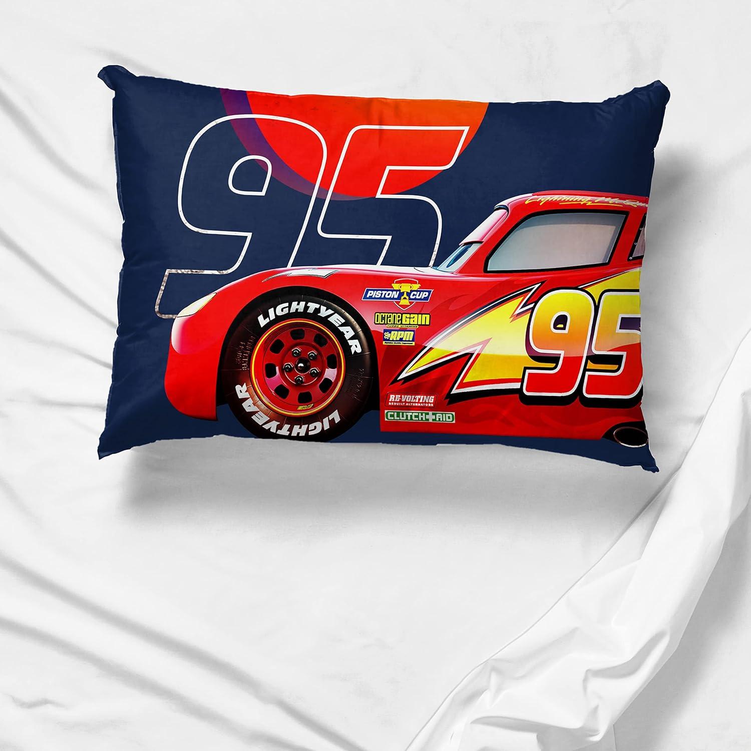 Funda de Almohada Reversible Jay Franco Cars 40x40 cm