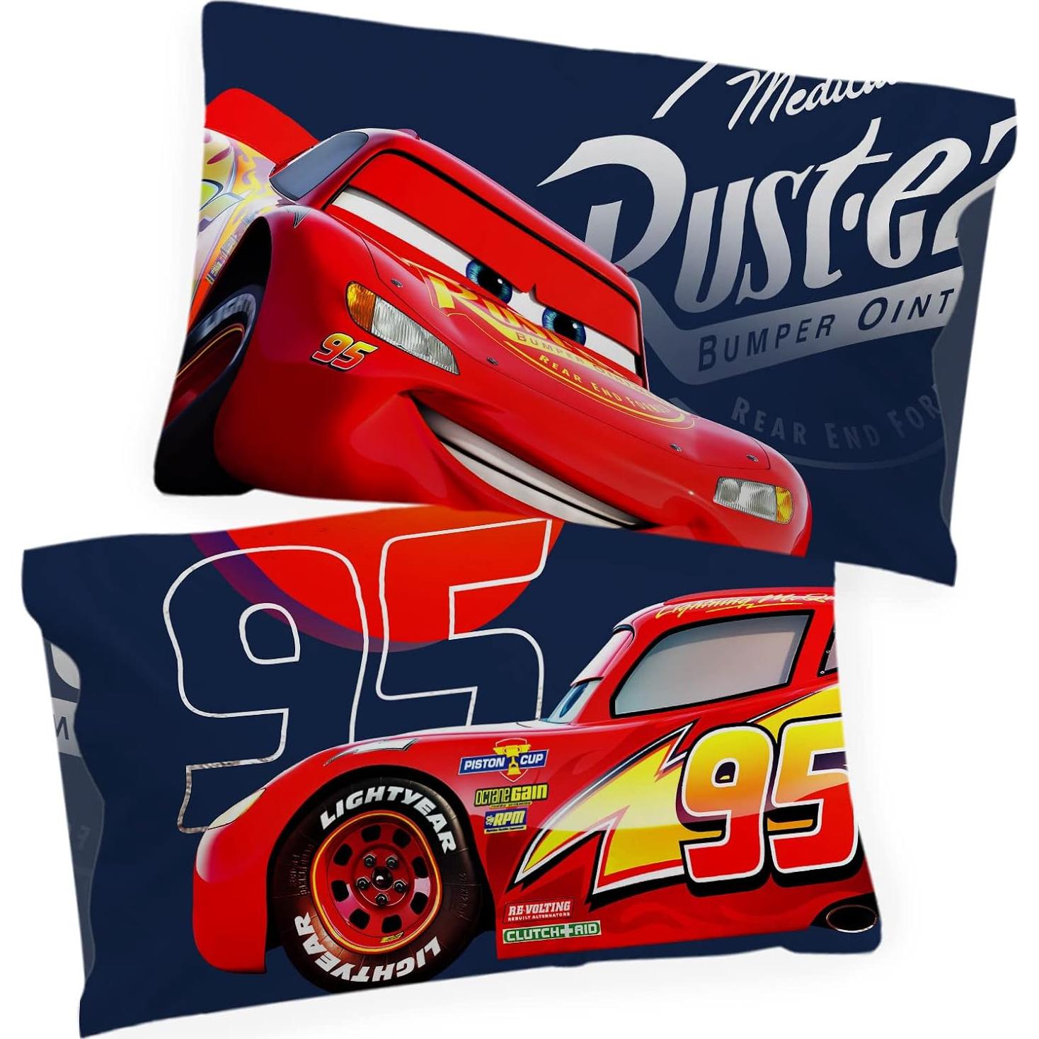 Funda de Almohada Reversible Jay Franco Cars 40x40 cm