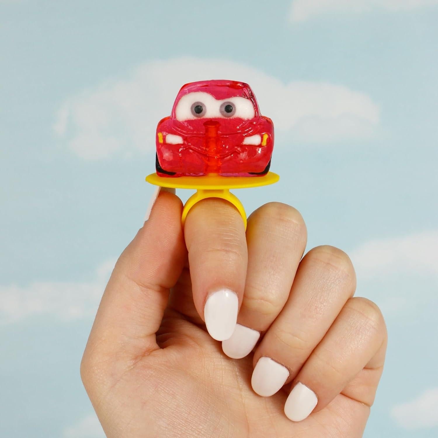 Anillos Lollipop Disney Pixar Cars 18 Piezas Sabor Fresa