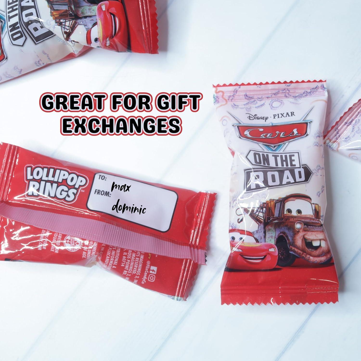 Anillos Lollipop Disney Pixar Cars 18 Piezas Sabor Fresa