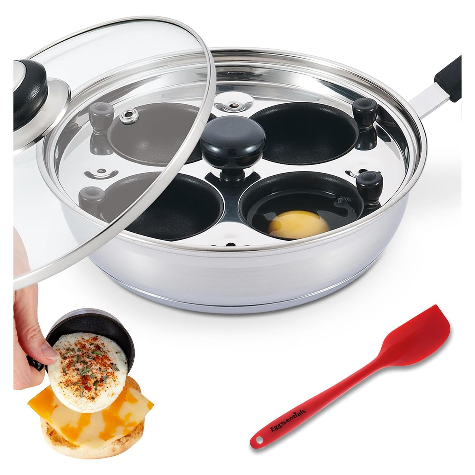 Sartén Escalfadora Premiumwares para 4 Huevos XL