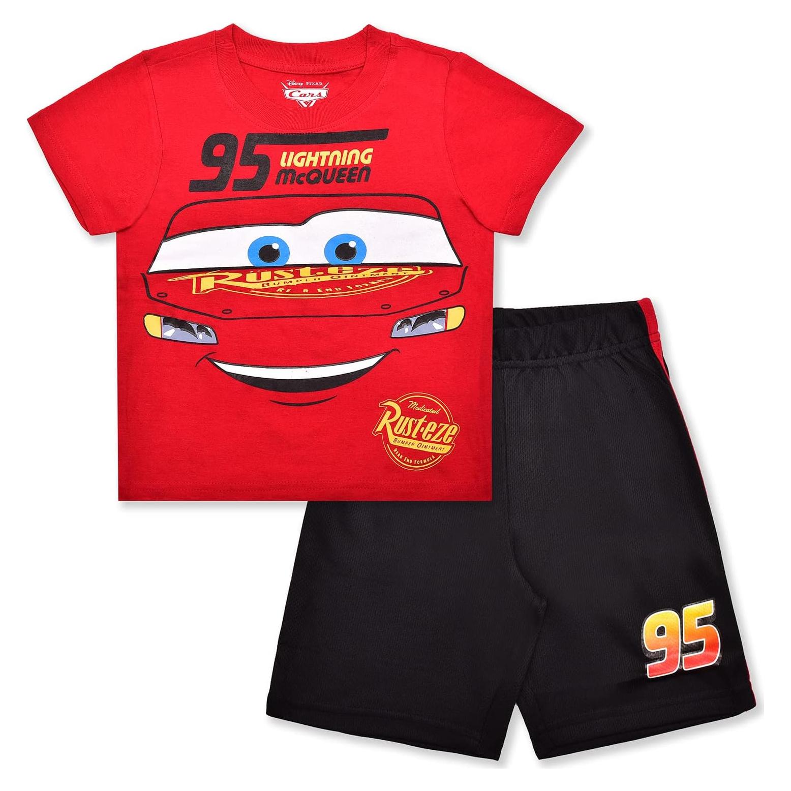 Conjunto de Ropa para Niños Disney Cars 2 Piezas 4T