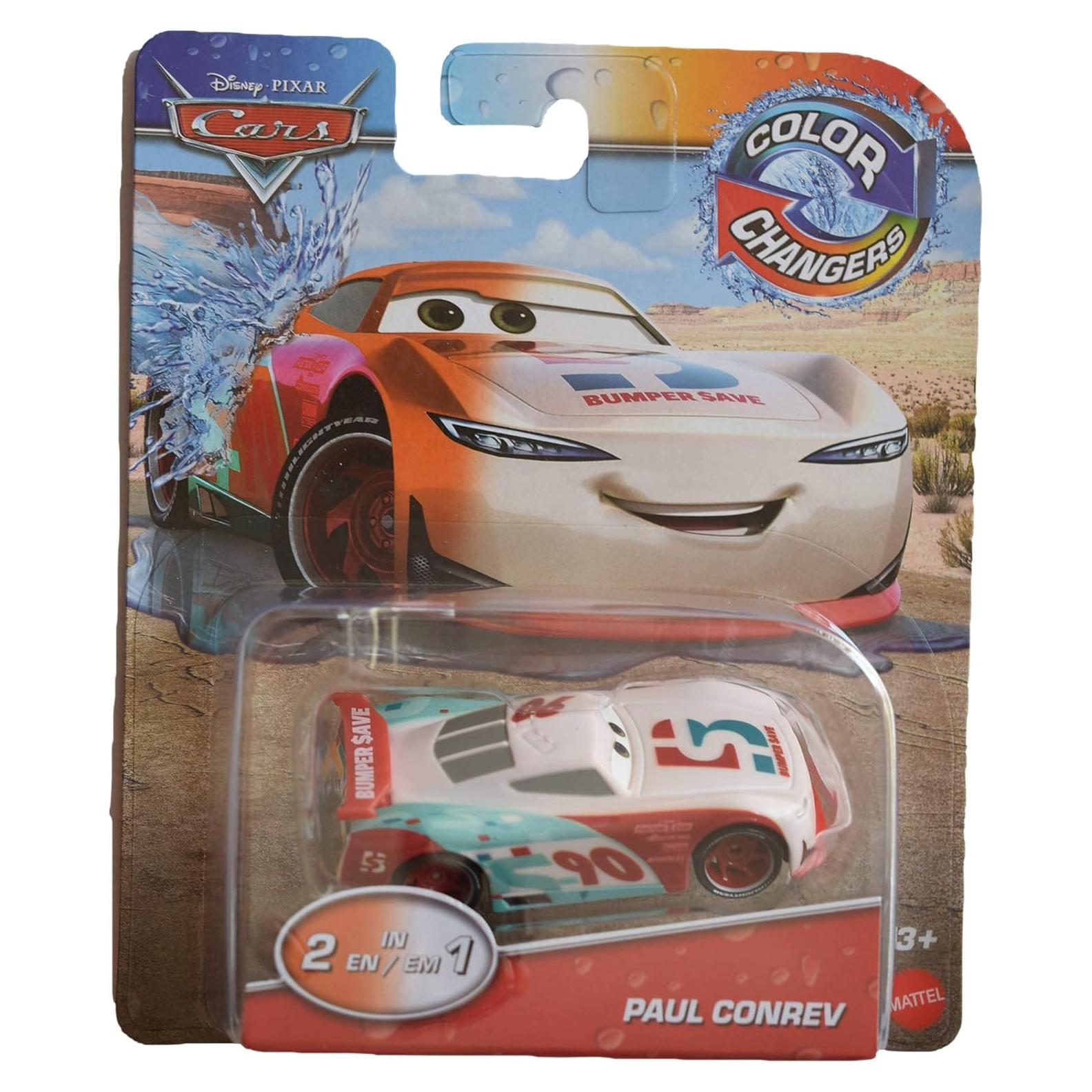 Disney Pixar Cars Paul Conrev Cambiadores de Color 1:55