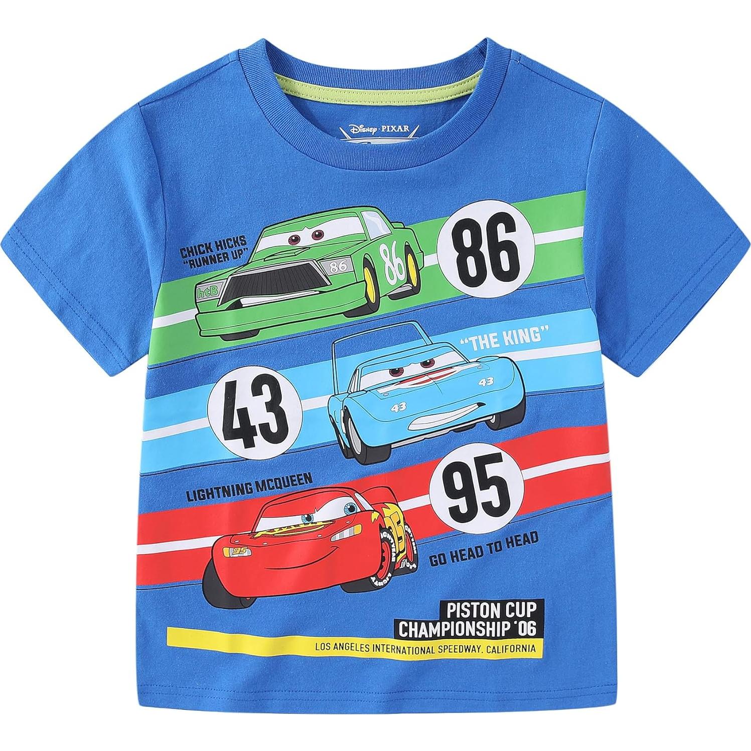 Paquete de 4 Camisetas Rayo McQueen Disney para Niños