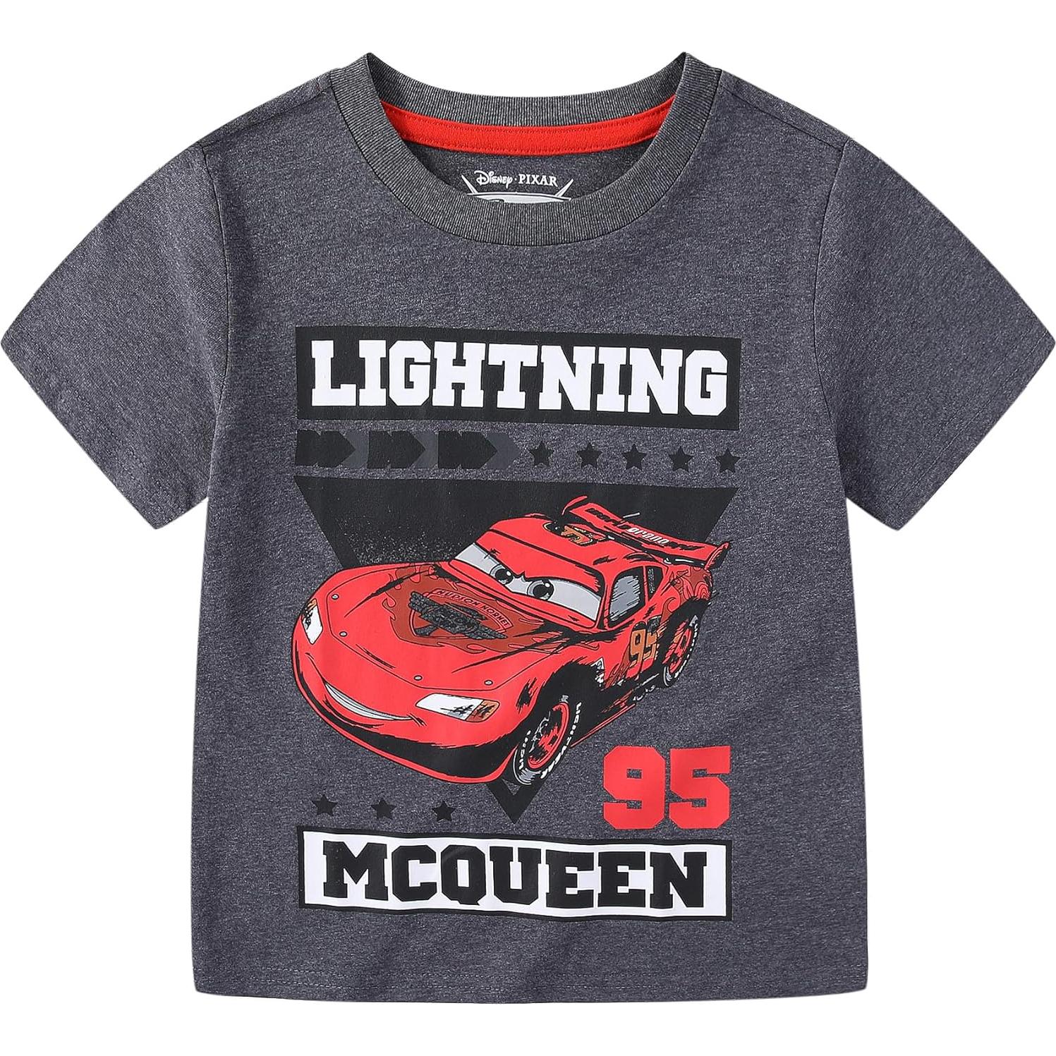 Paquete de 4 Camisetas Rayo McQueen Disney para Niños