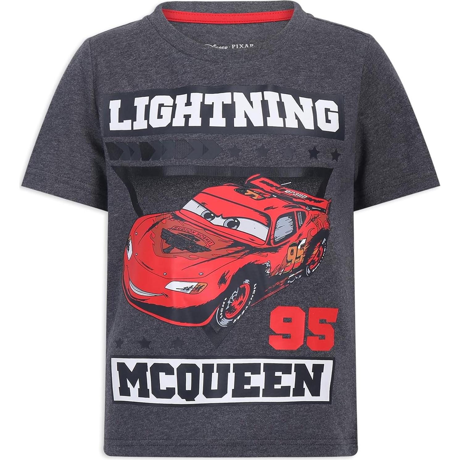 Paquete de 4 Camisetas Rayo McQueen Disney para Niños