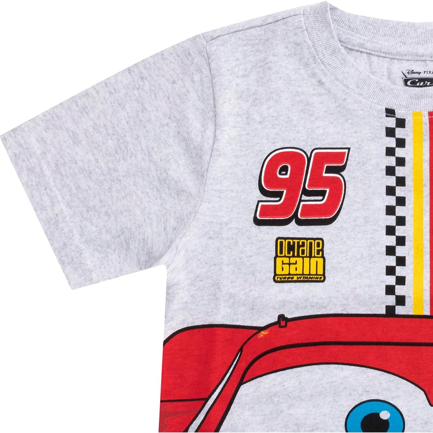 Conjunto camiseta y pantalones cortos Disney Cars 95 para niños