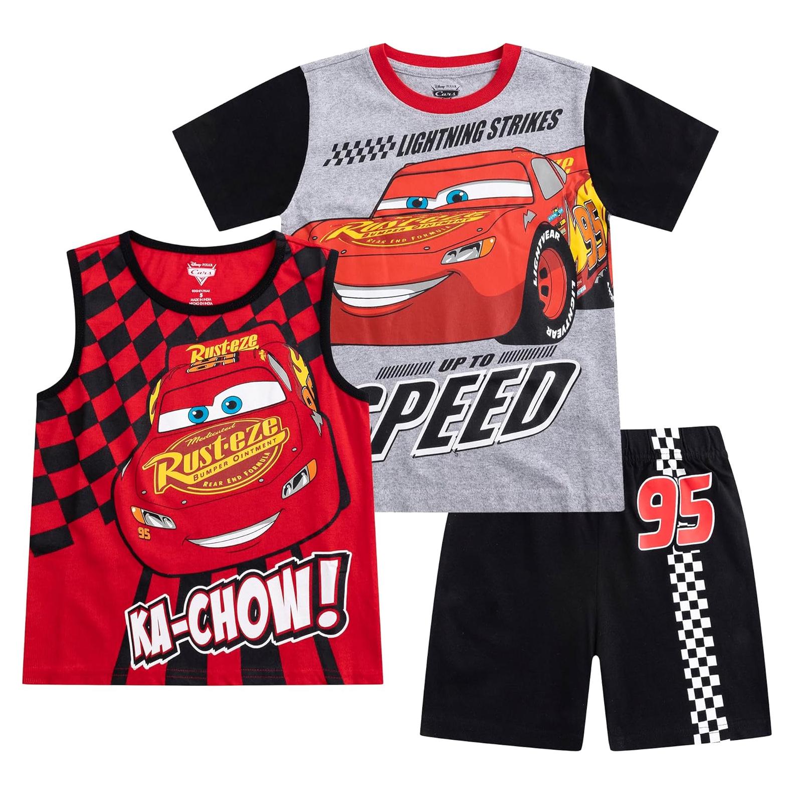 Conjunto 3 Piezas Disney Cars Lightning McQueen Niños 2-8 Años